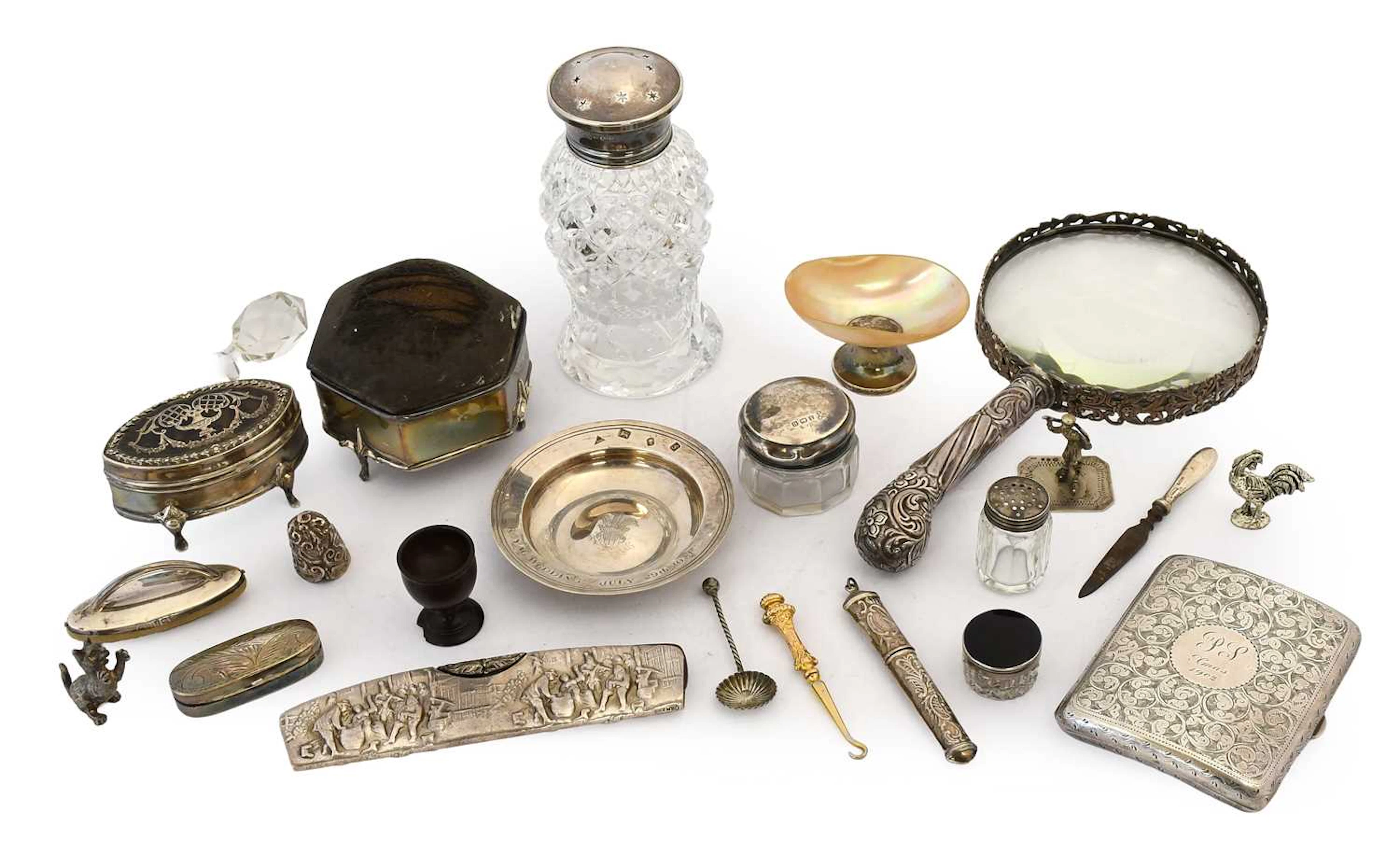 A Collection of Assorted Silver and Objects of Vertu