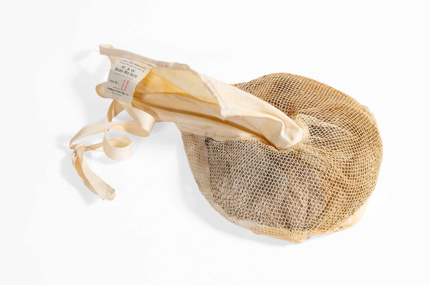 19th Century Weston & Wells, Philadelphia Braided Wire Bustle