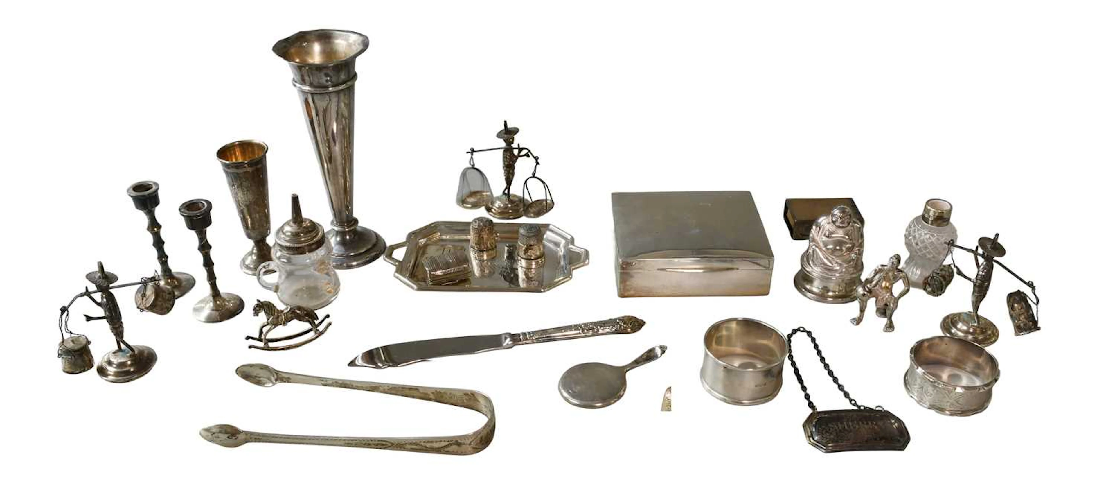 A Collection of Assorted Silver and Silver Plate