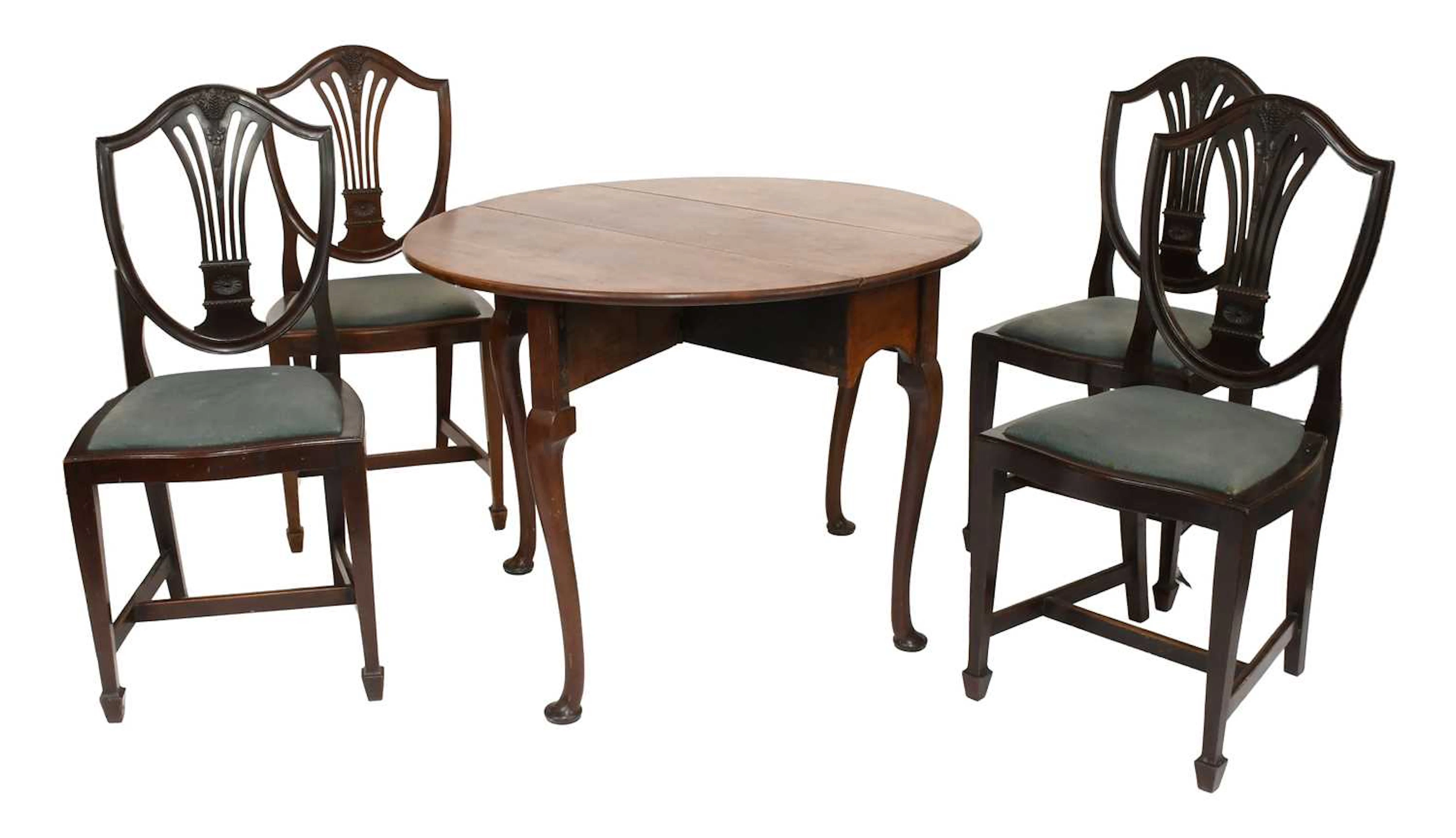 A Mahogany Drop-Leaf Table