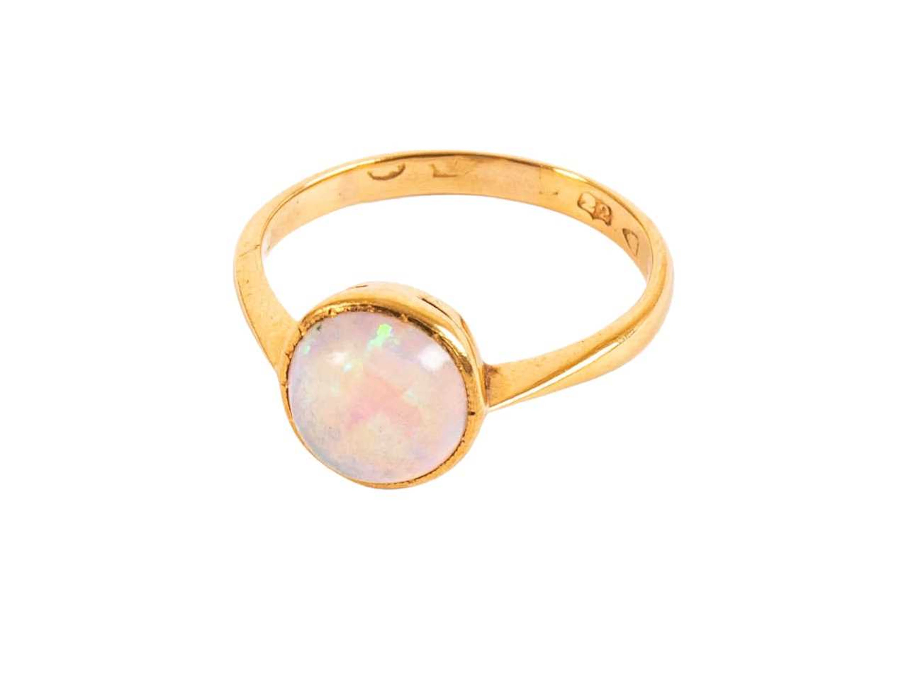 An Opal Solitaire Ring