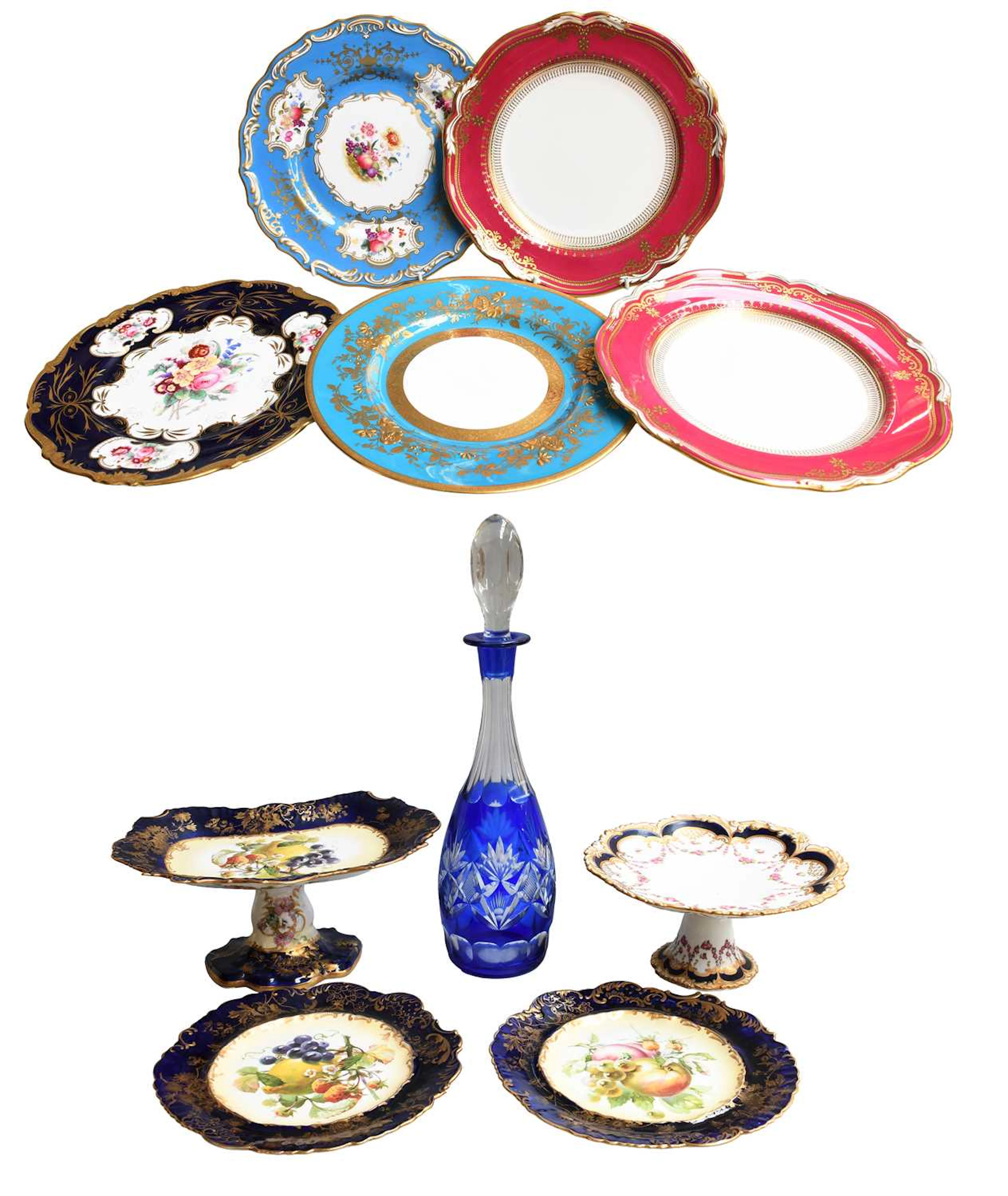 A Group of 19th Century and Later Porcelain