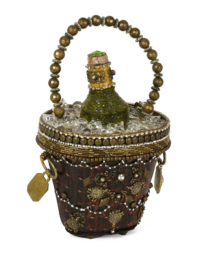 A Mary Frances Novelty Champagne Bucket Handbag