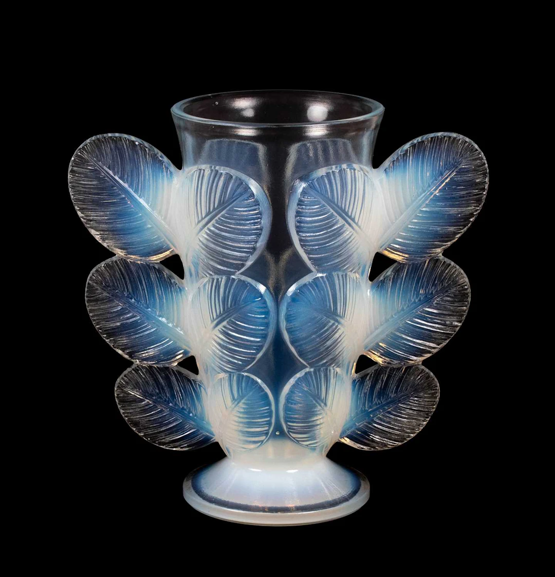 Pierre D'Avesn (Pierre Girre) (1901-1990): An Art Deco Opalescent Glass Vase