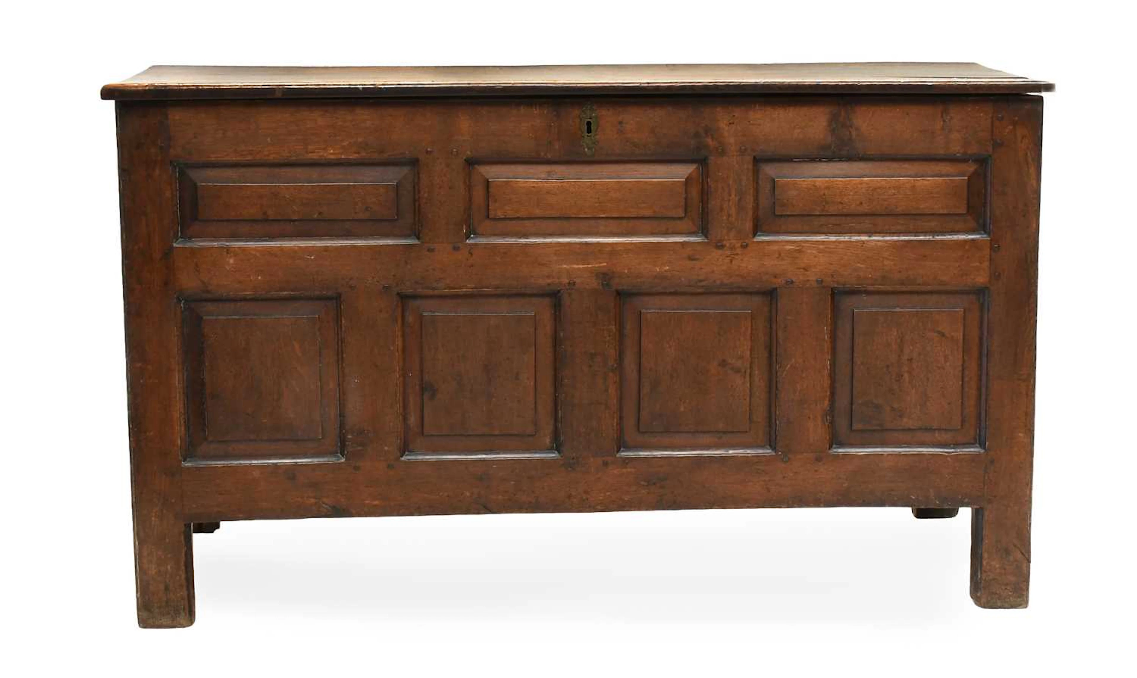 An Early 18th Century Joined Oak Chest
