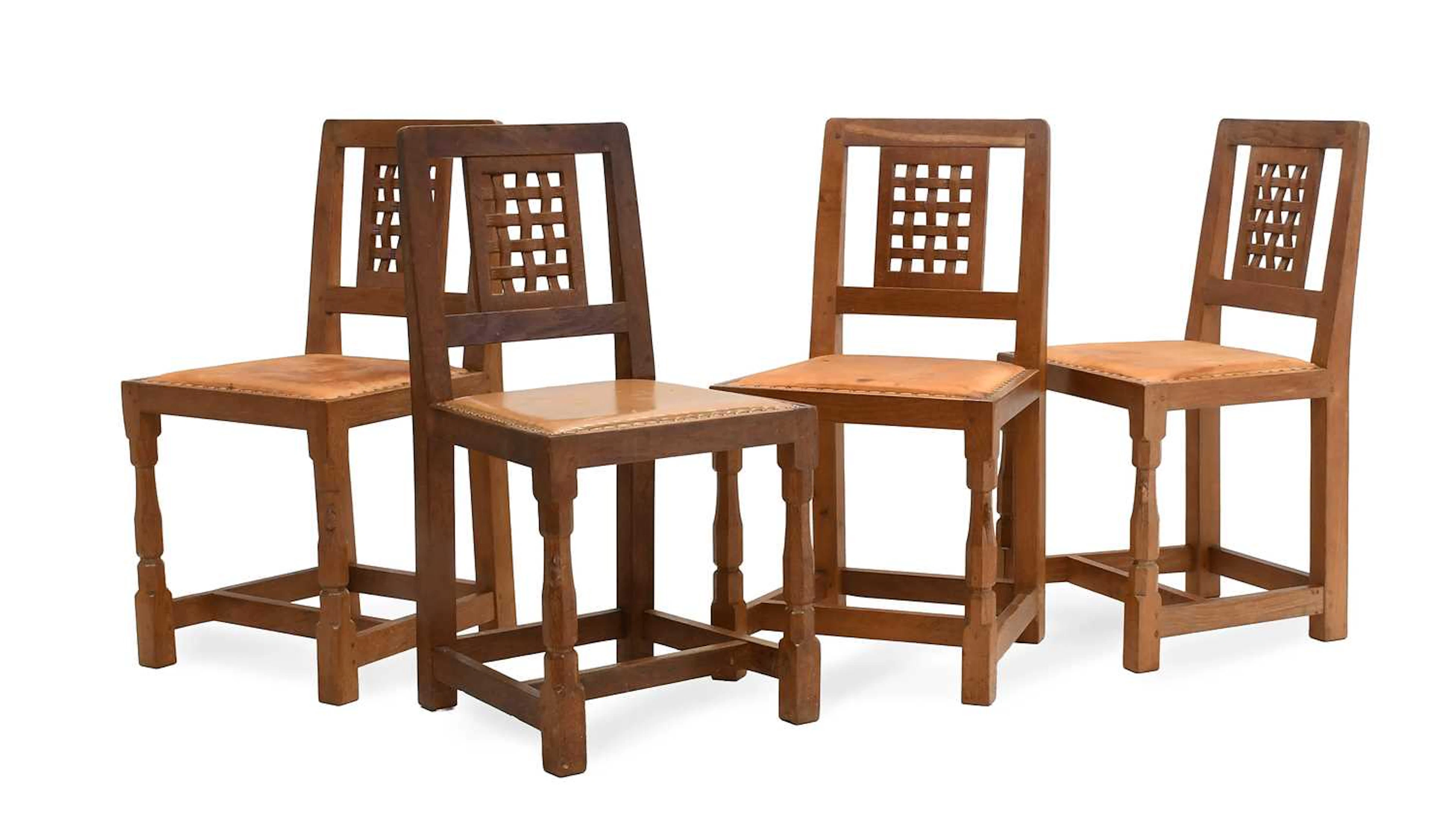 Workshop of Robert Mouseman Thompson (Kilburn): A Set of Four English