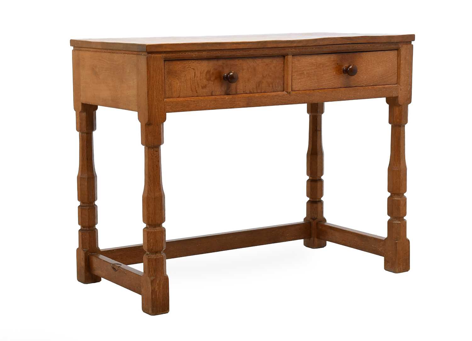 Workshop of Robert Mouseman Thompson (Kilburn): An English Oak Hall Table