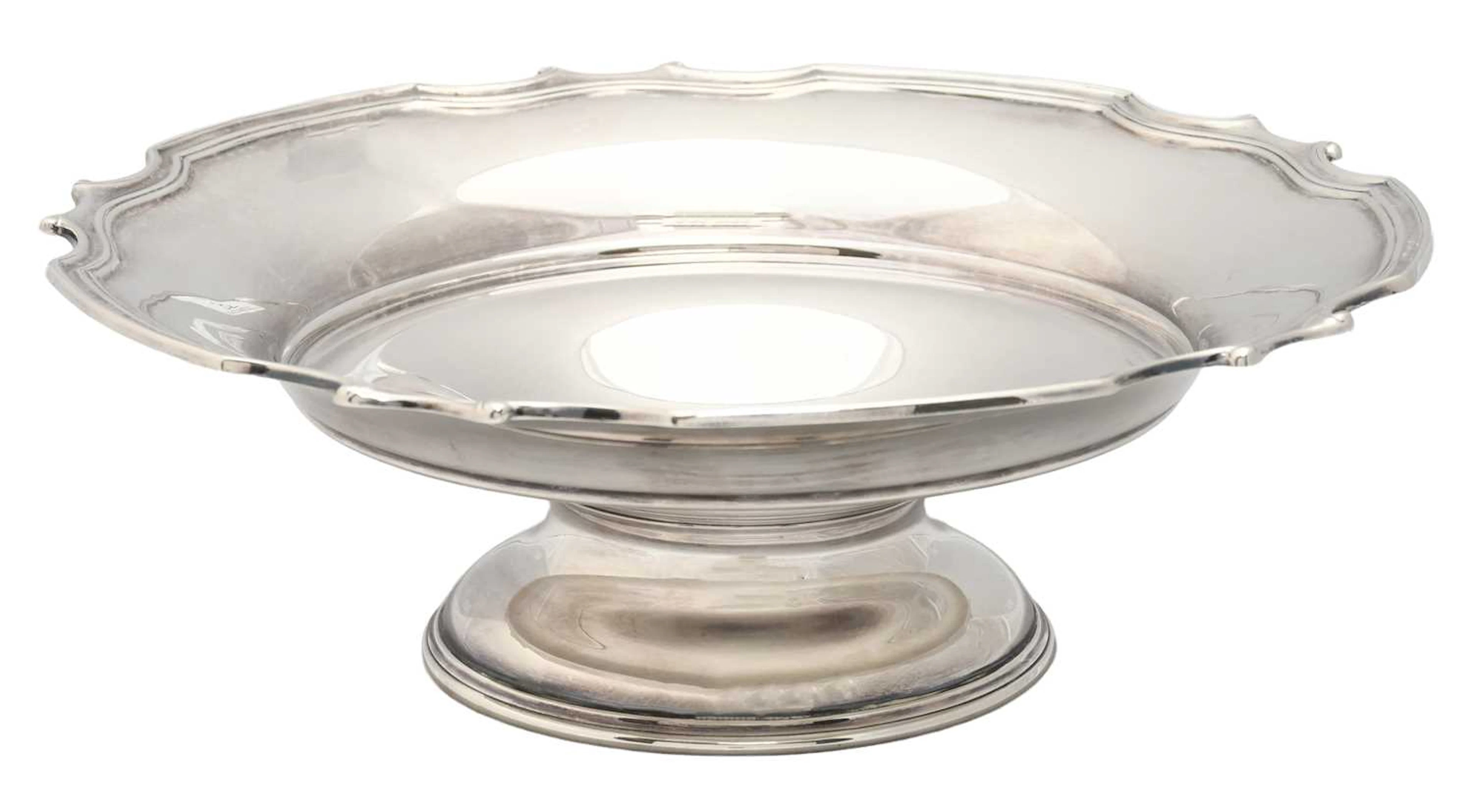 An Elizabeth II Silver Pedestal-Bowl, Frank Cobb and Co Ltd., Sheffield, 1982
