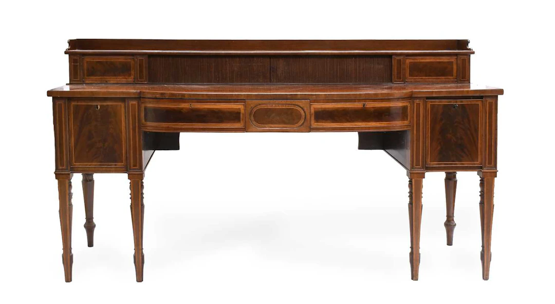A George IV Mahogany Bowfront Sideboard, 2nd quarter 19th century