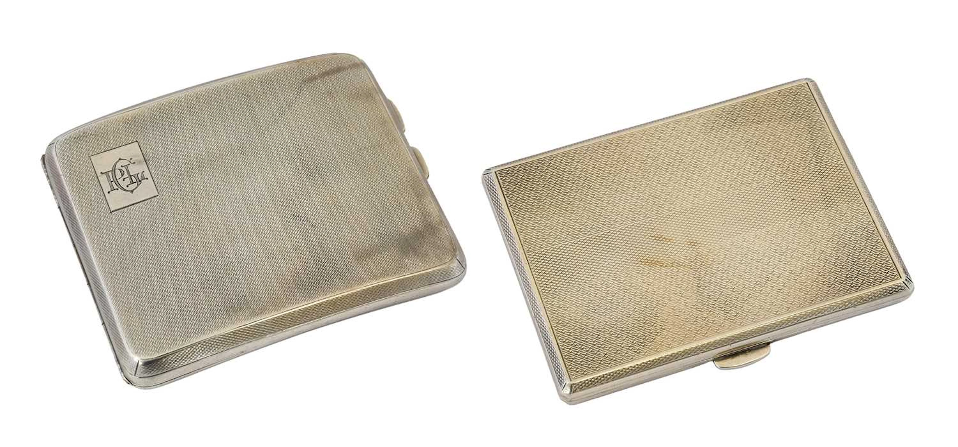 Two Silver Cigarette-Cases