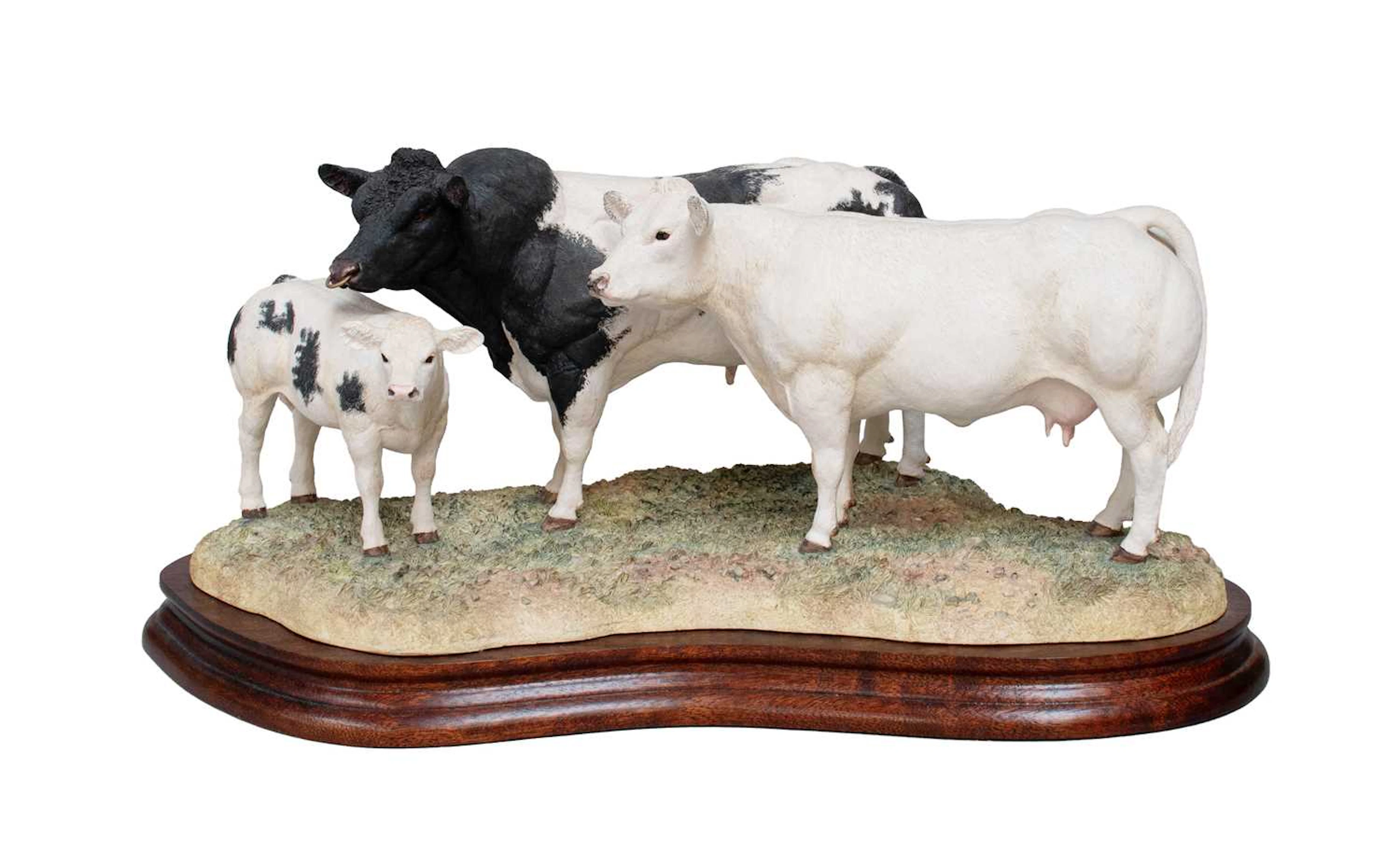 Border Fine Arts 'Belgian Blue Family Group'