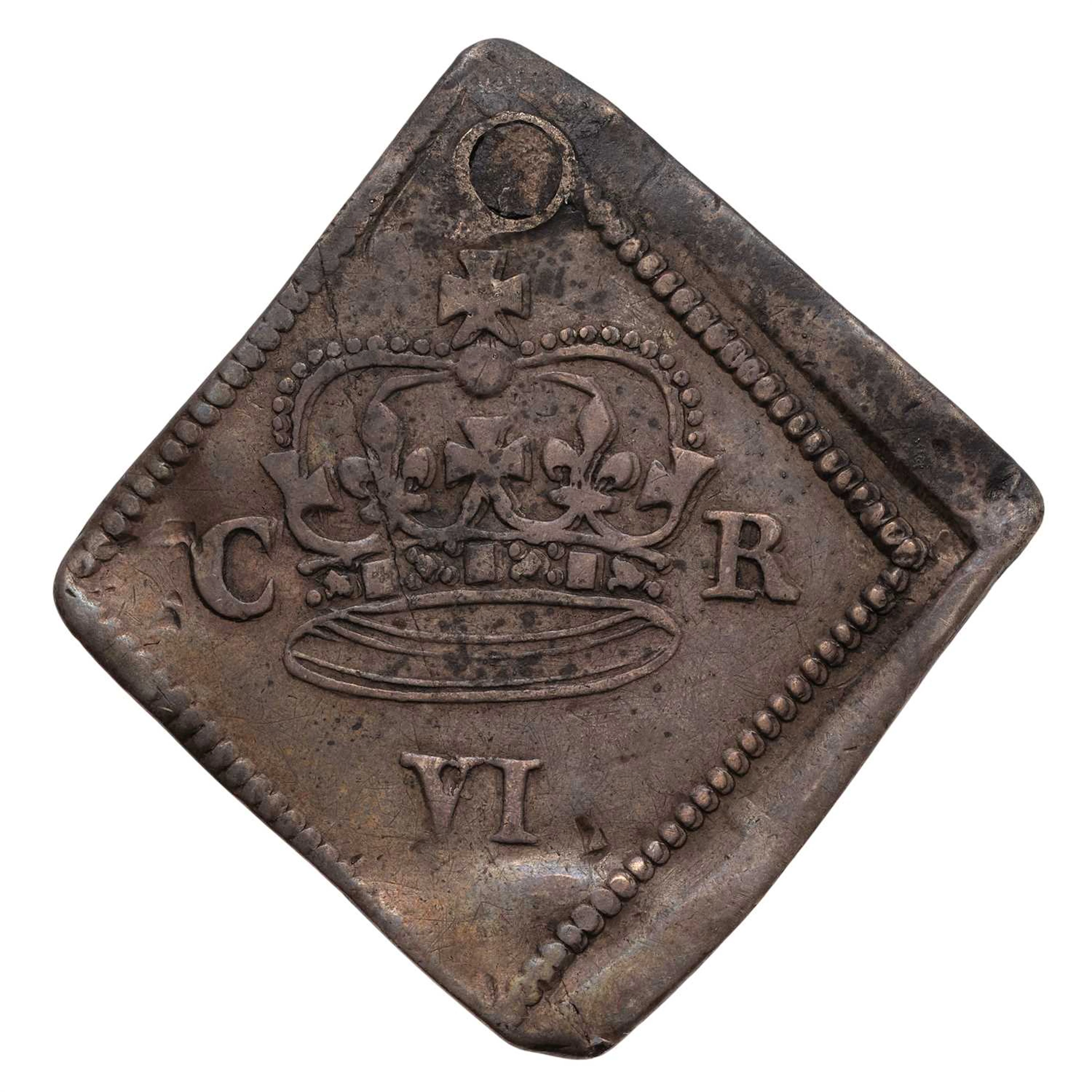 Charles I, Newark Siege, Sixpence 1646, rare