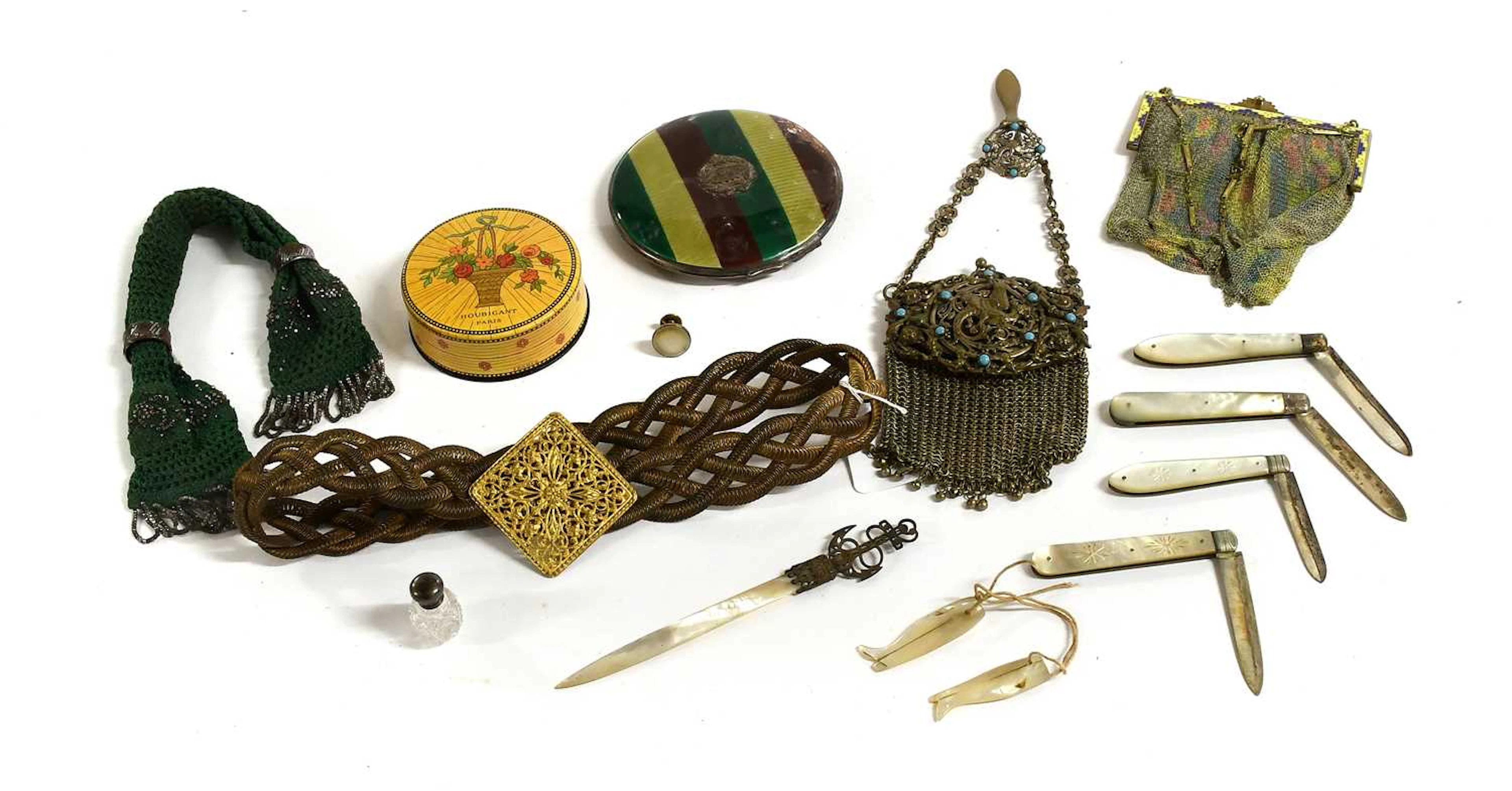 Mainly Late 19th/Early 20th Century Costume Accessories, Houbigant Paris