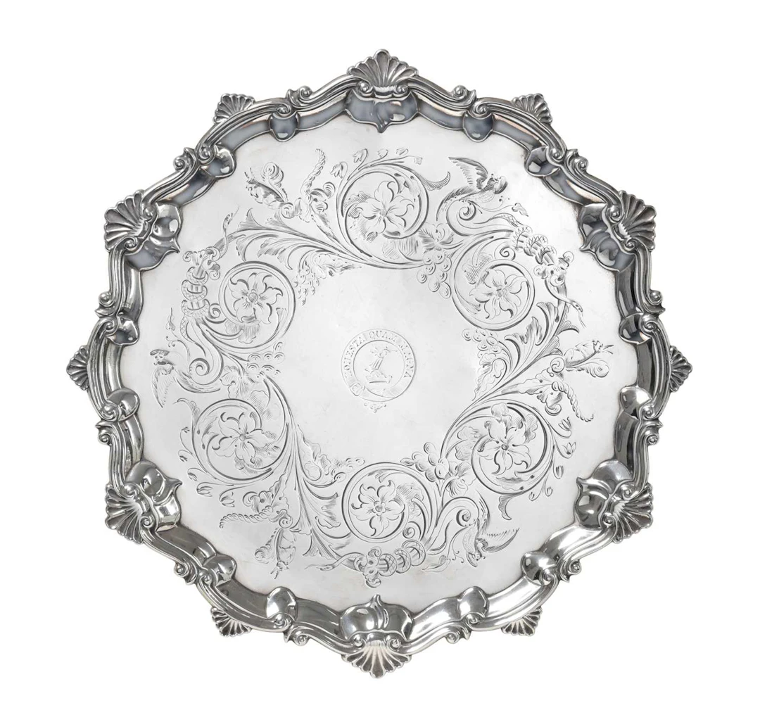 A George III Silver Salver by Thomas Hannam and Richard Mills, London
