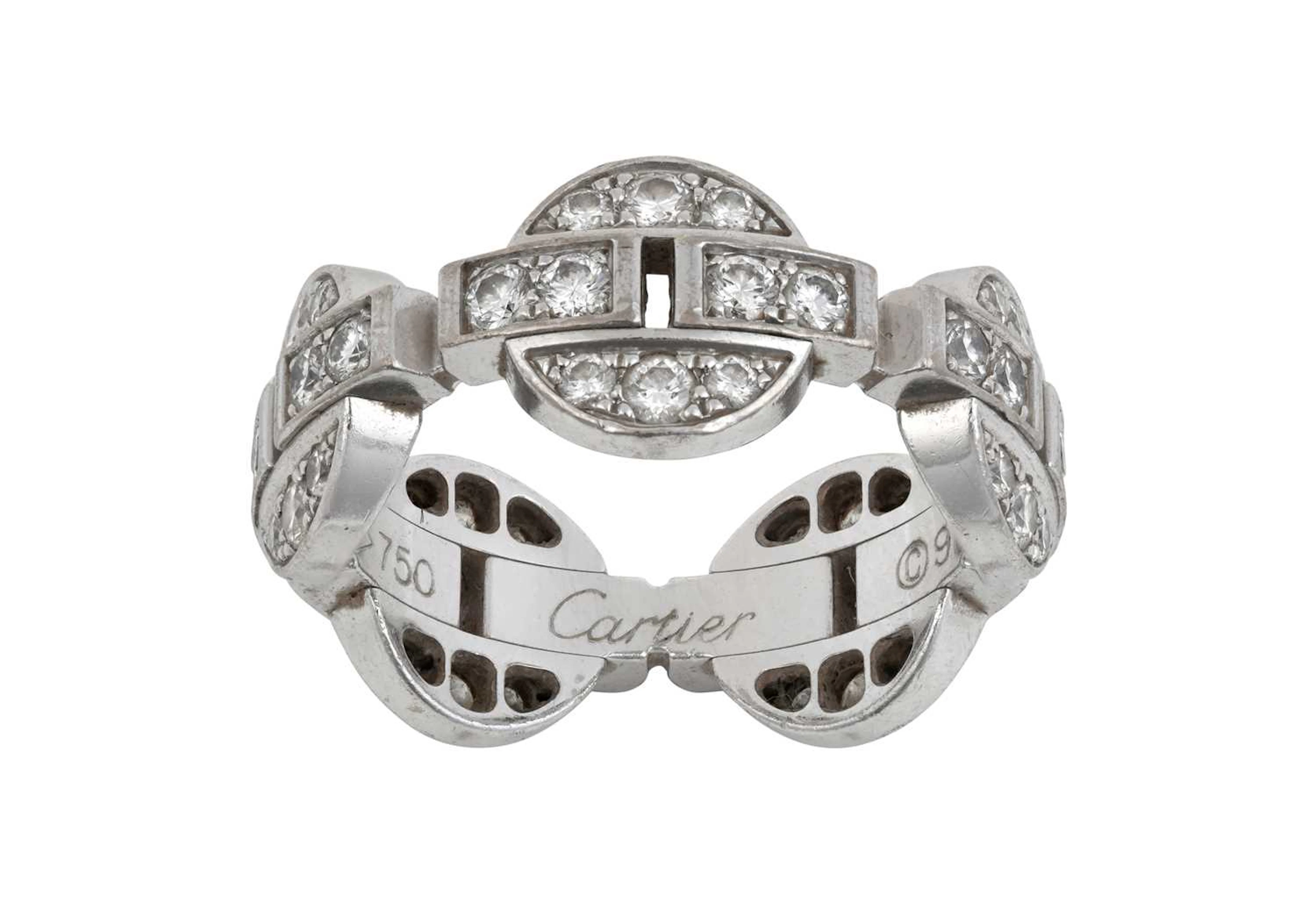 An 18 Carat White Gold Diamond Himalia Ring, by Cartier