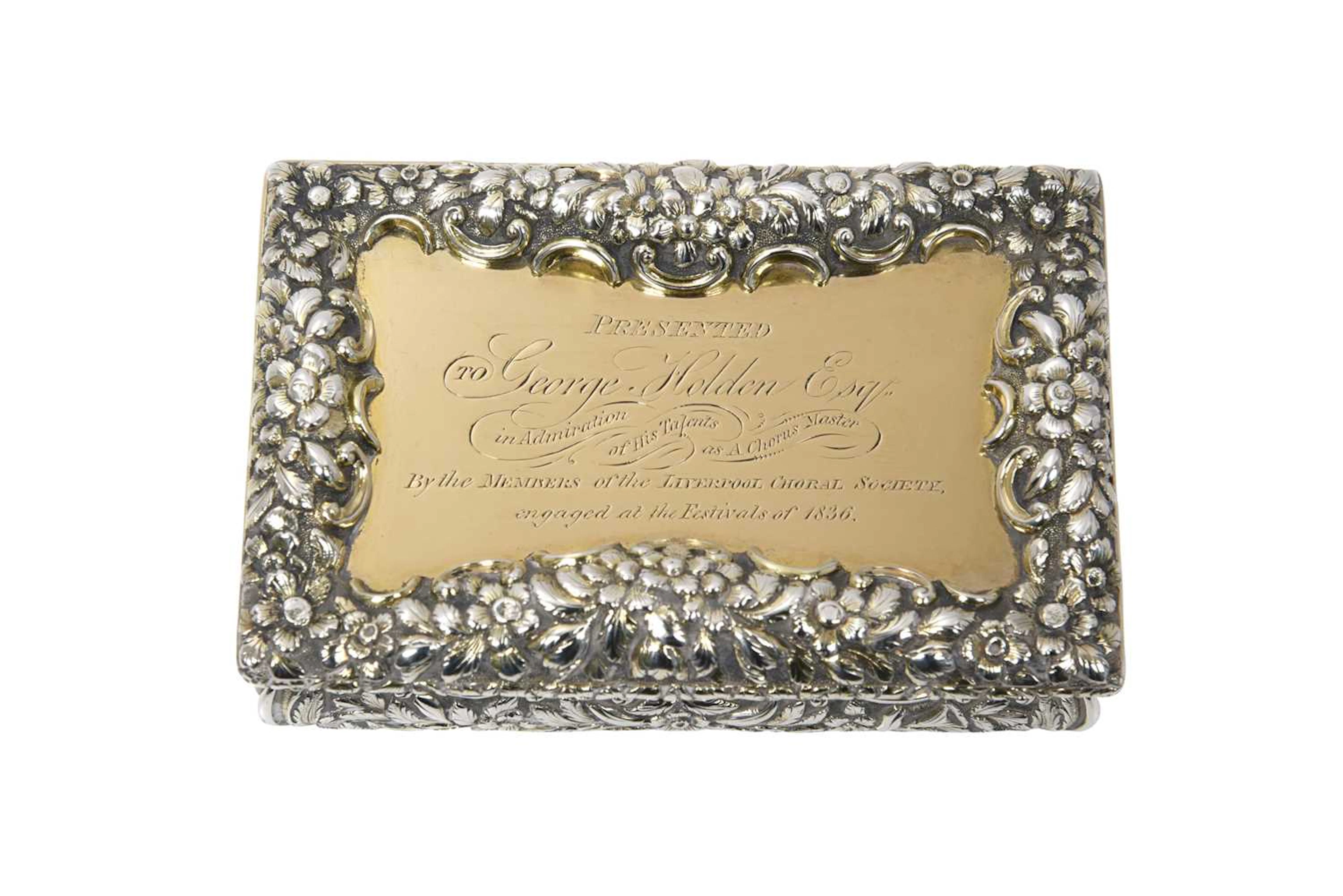 A William IV Silver-Gilt Snuff-Box by Nathaniel Mills, Birmingham