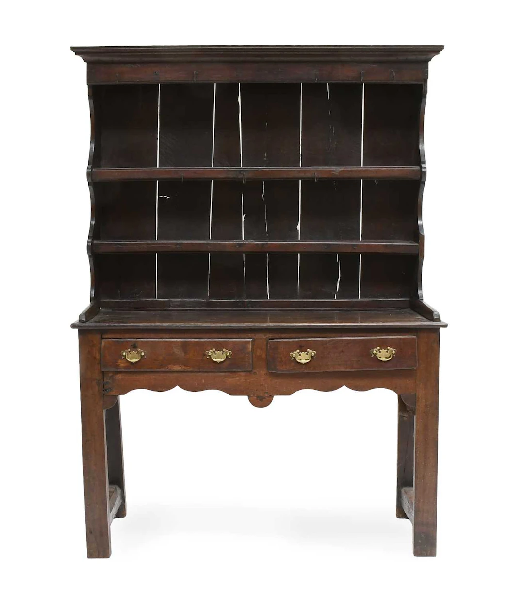An Early 18th Century Oak Dresser and Rack