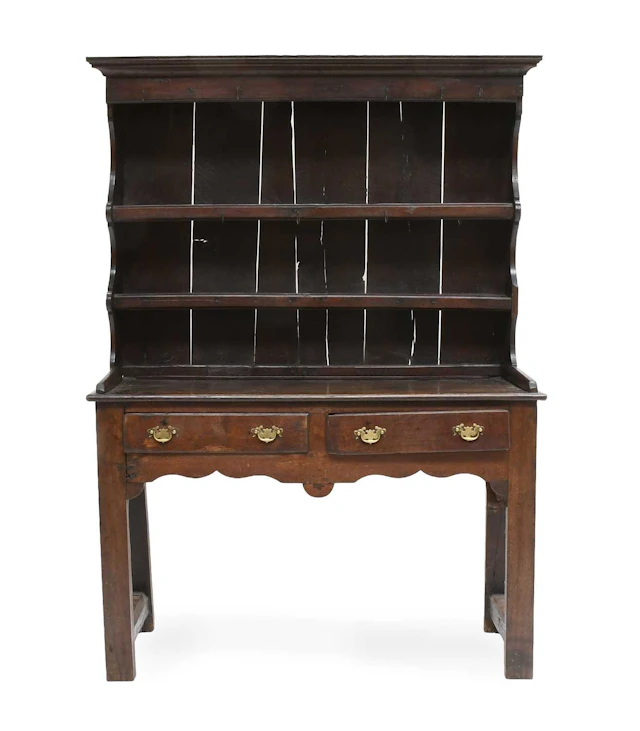 An Early 18th Century Oak Dresser and Rack