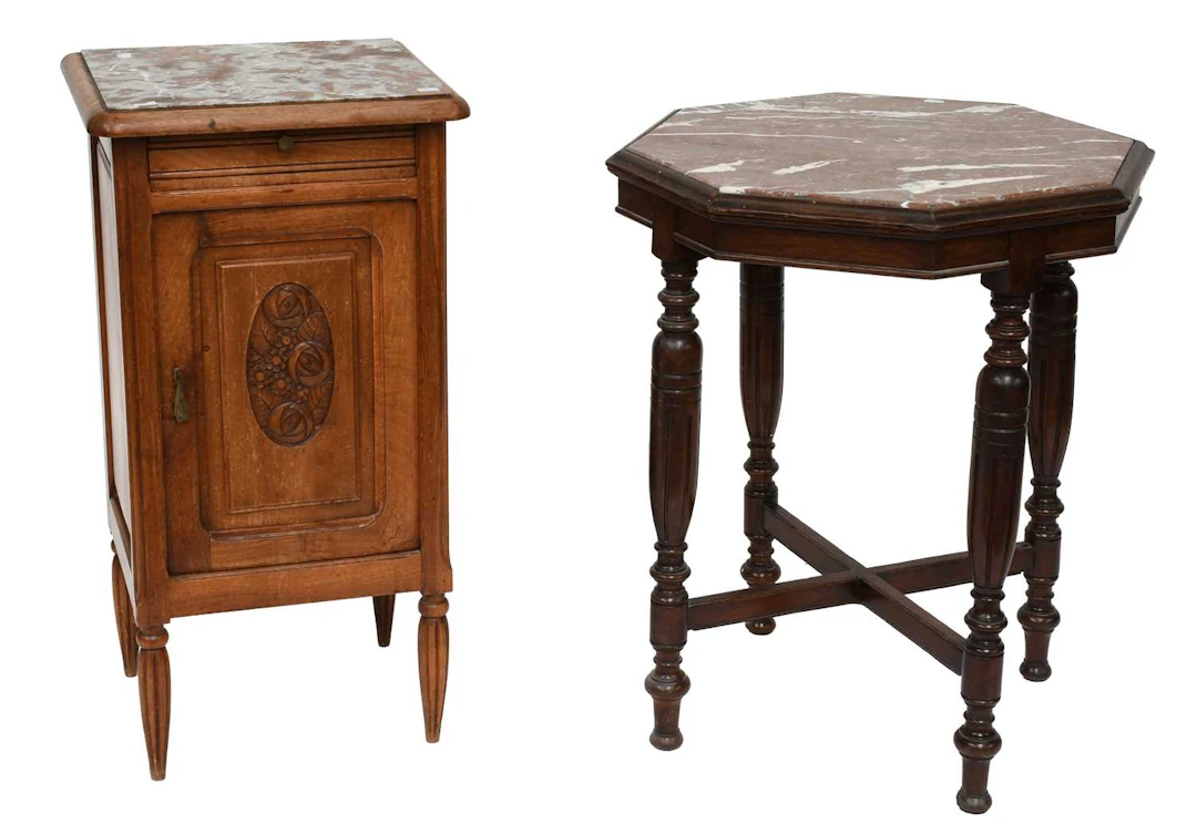 A Victorian Marble Topped Octagonal Plant Table