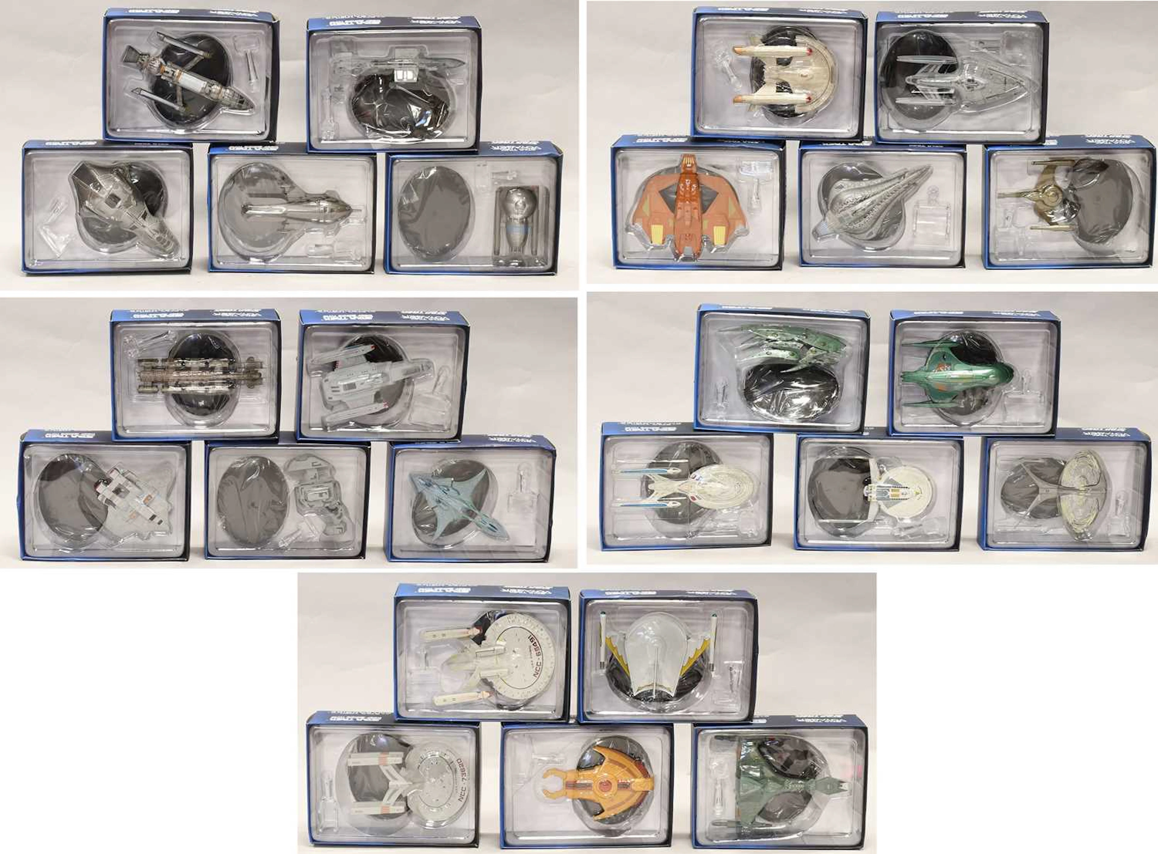 Eaglemoss Star Trek A Collection Of 25 Assorted Models