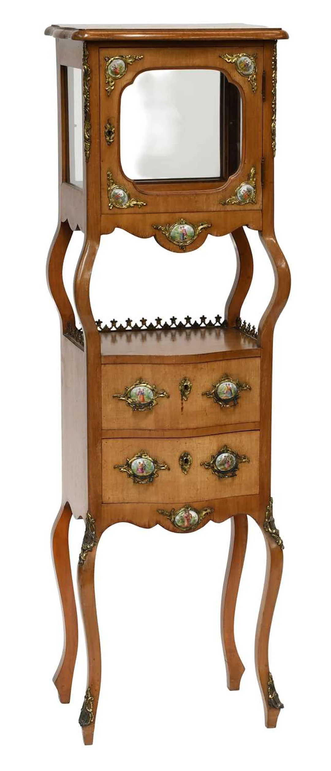 A French Mahogany Display Cabinet