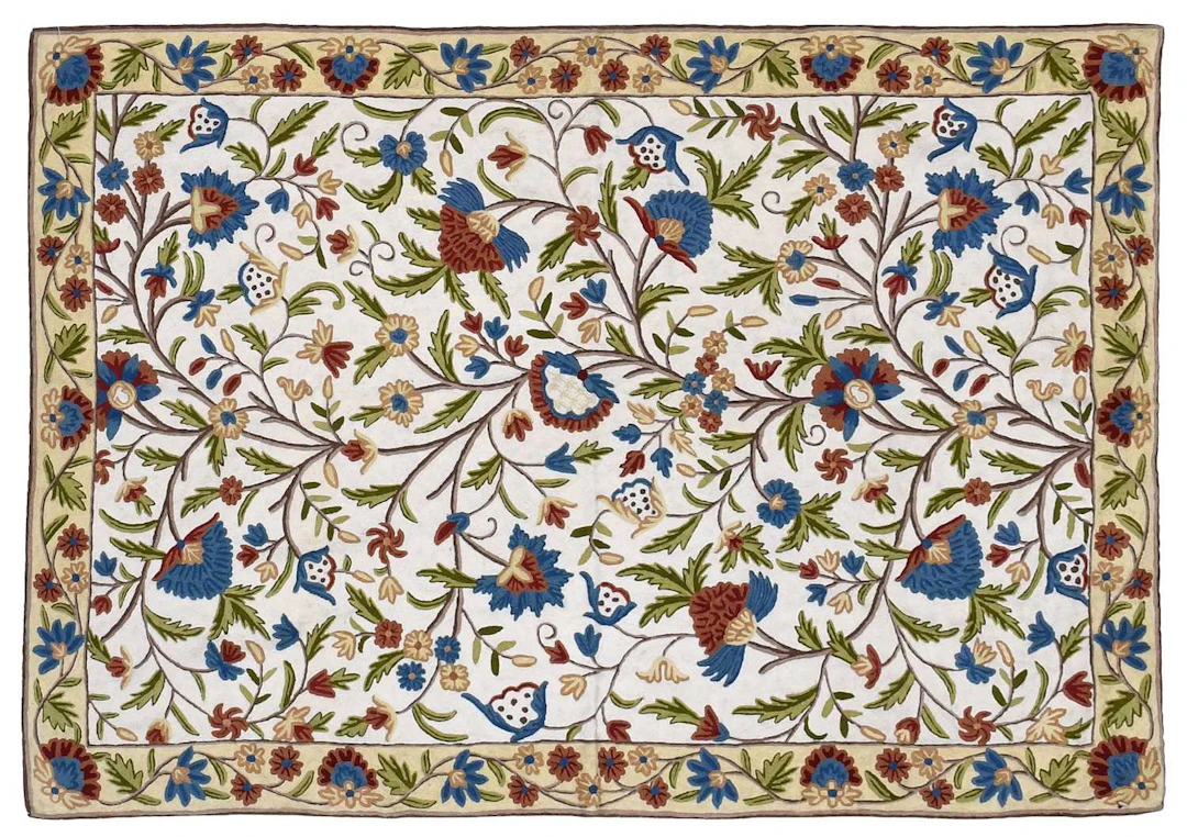 Kashmiri Handmade Chainstitch Wool Rug
