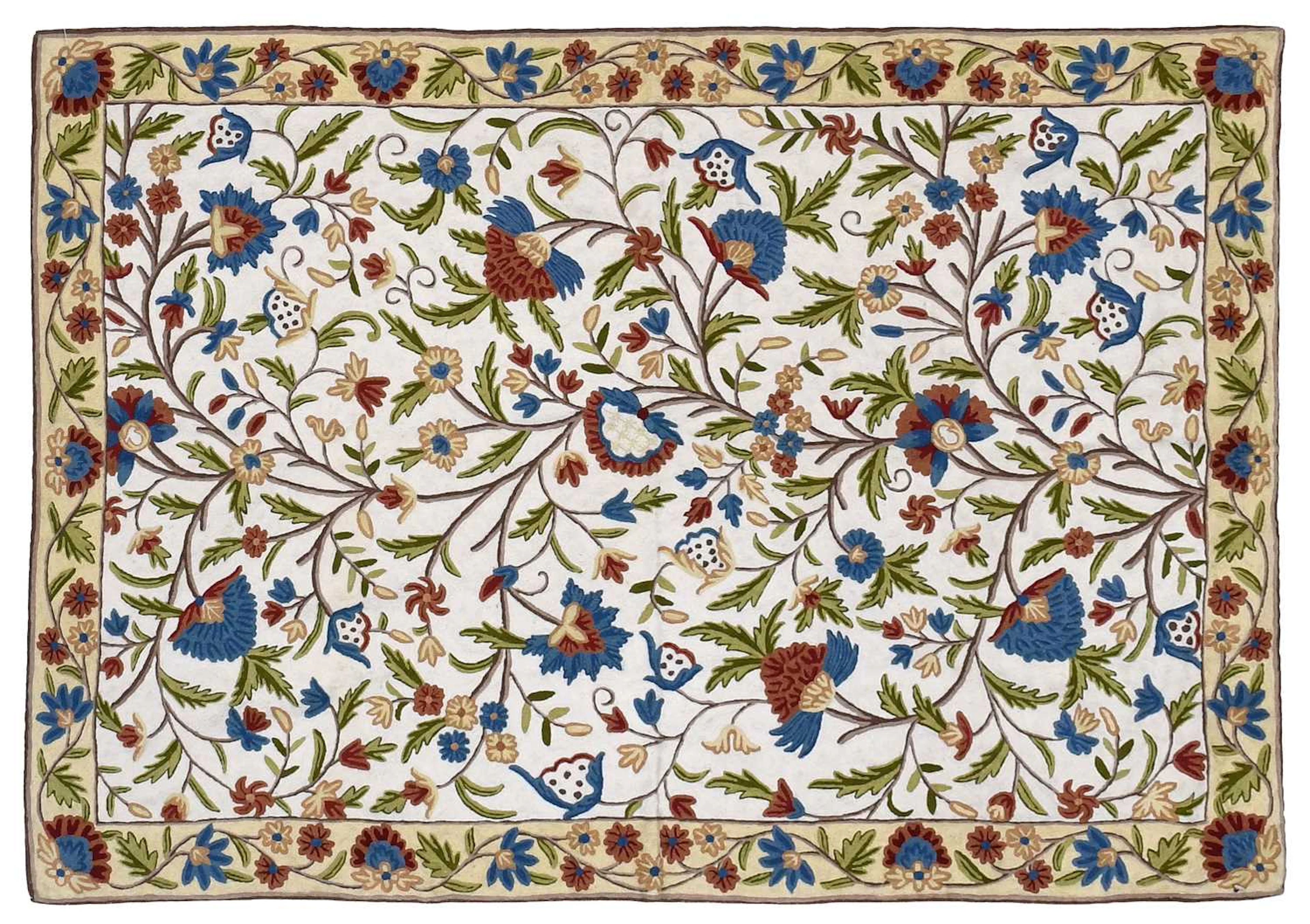 Kashmiri Handmade Chainstitch Wool Rug