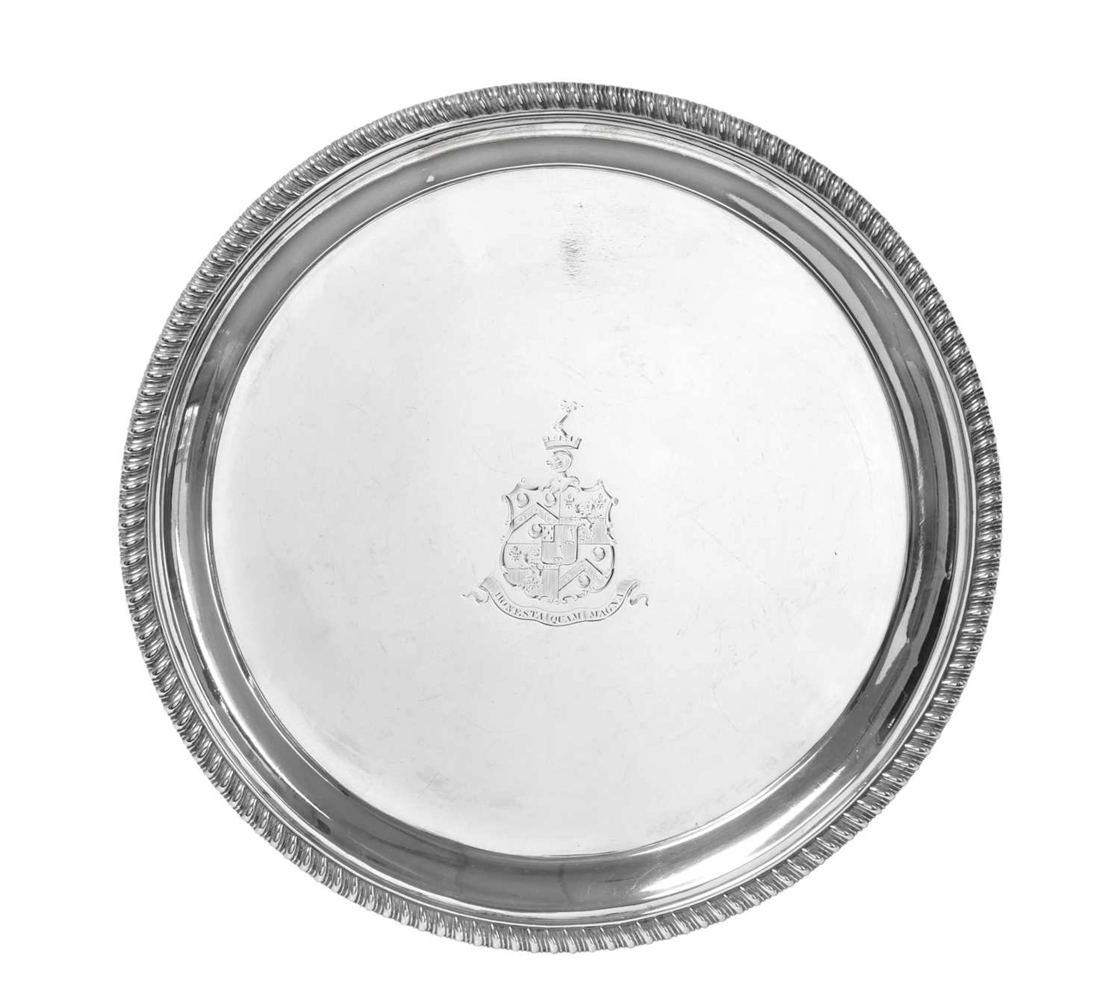 A George III Silver Salver by John Wakefield, London, 1819, by John