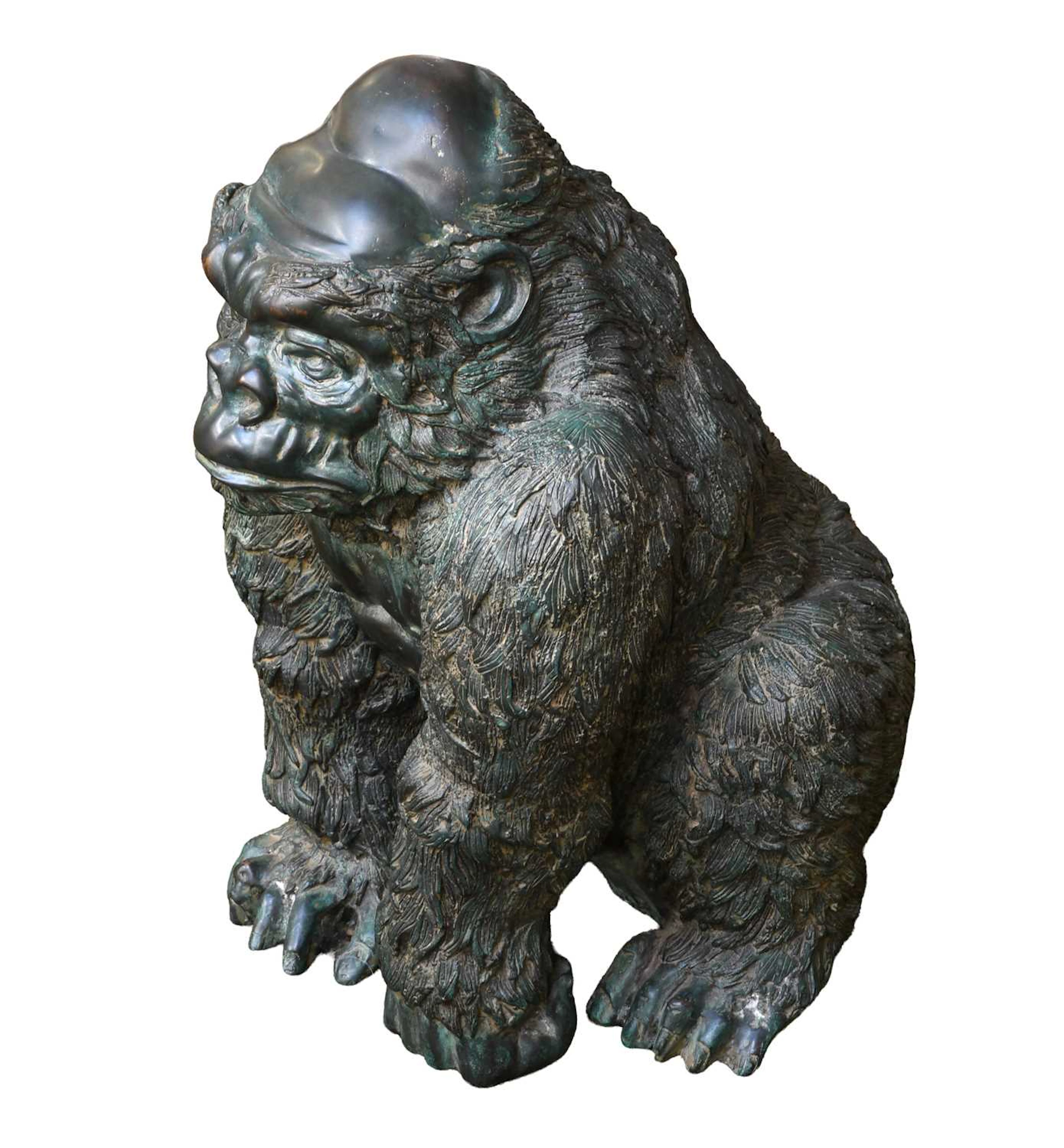A Bronze Model of a Gorilla