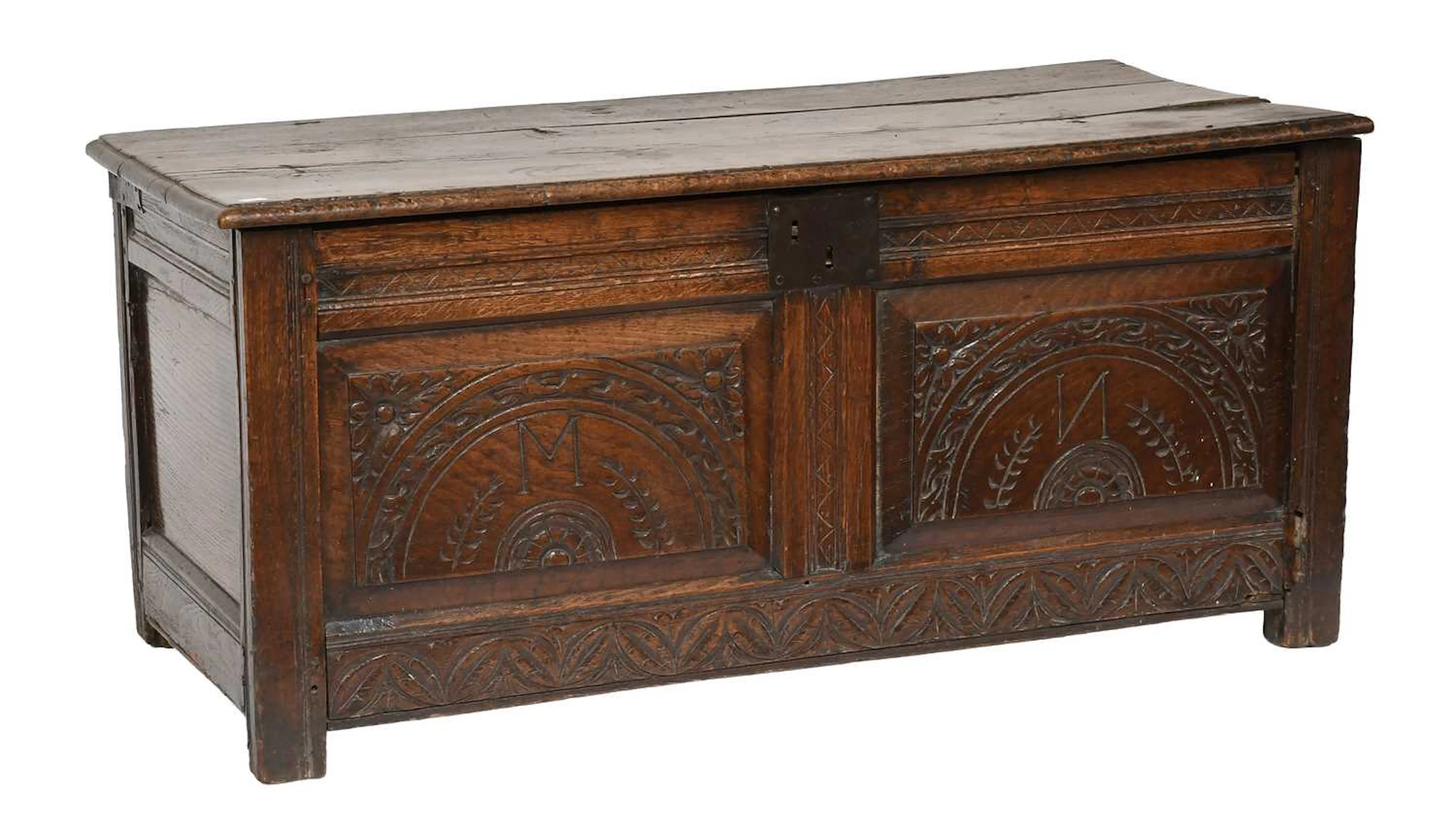 An Oak Coffer, late 17th/early 18th century