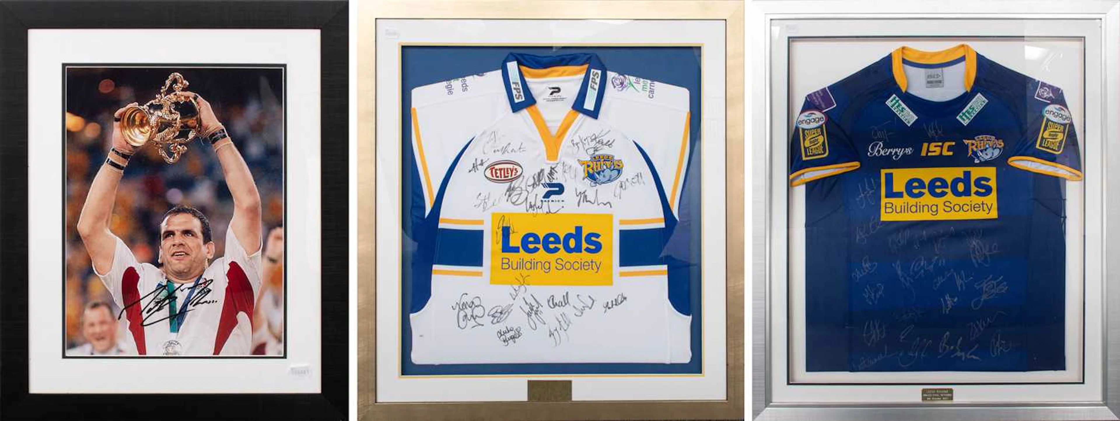 Leeds Rhinos Two Signed Rigby League Shirts