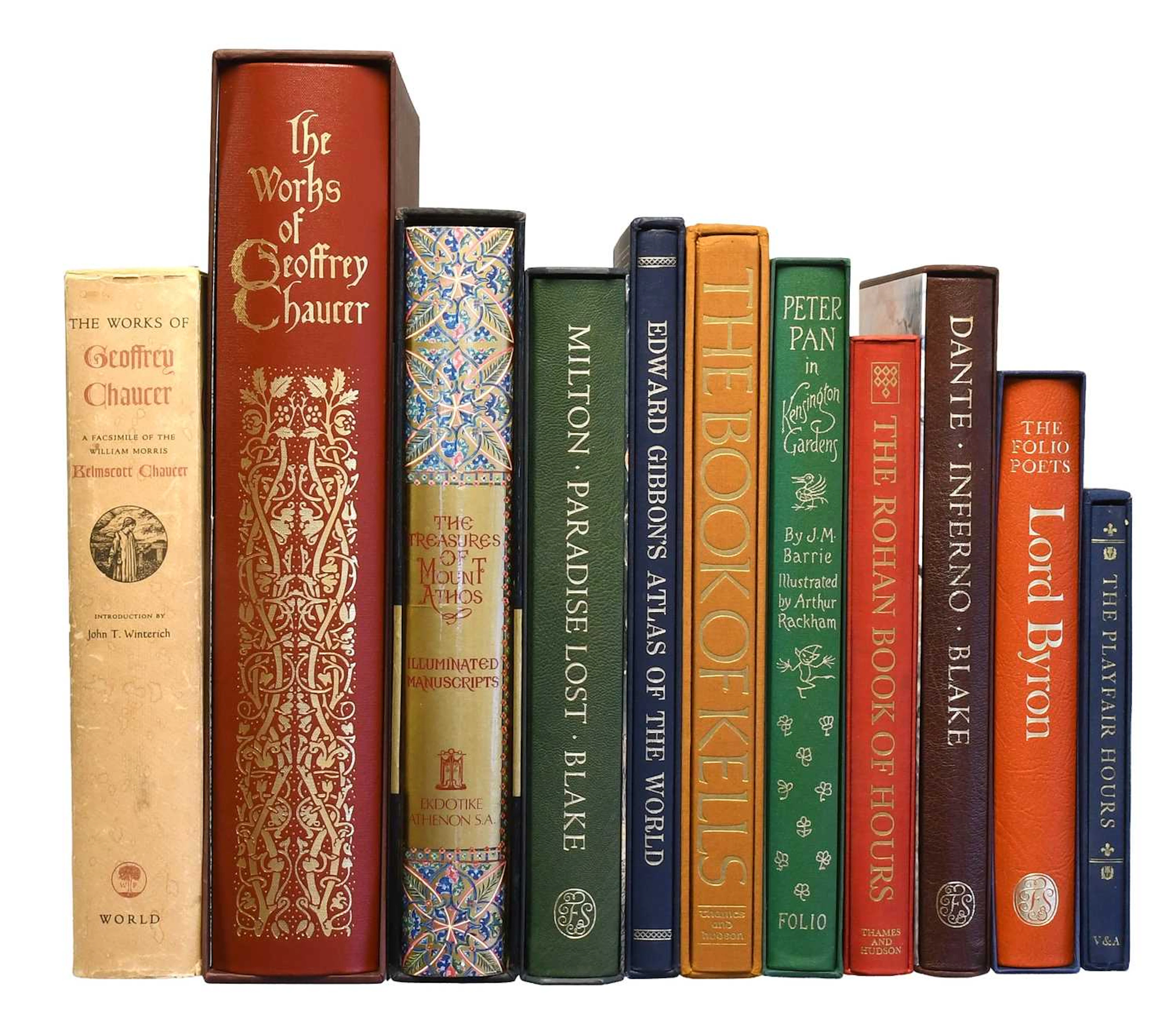 Folio Society & Facsimiles. Chaucer (Geoffrey). Nine others