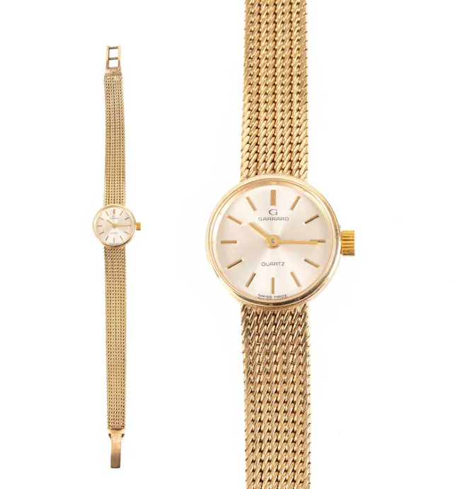A Lady's 9 Carat Gold Wristwatch, retailed by Garrard, 1989