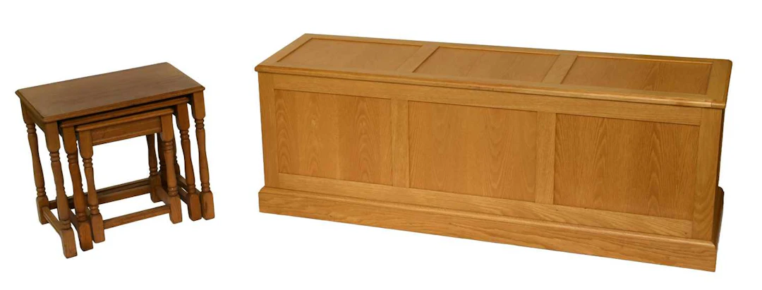 A Bespoke Made Three-panel Blanket Box