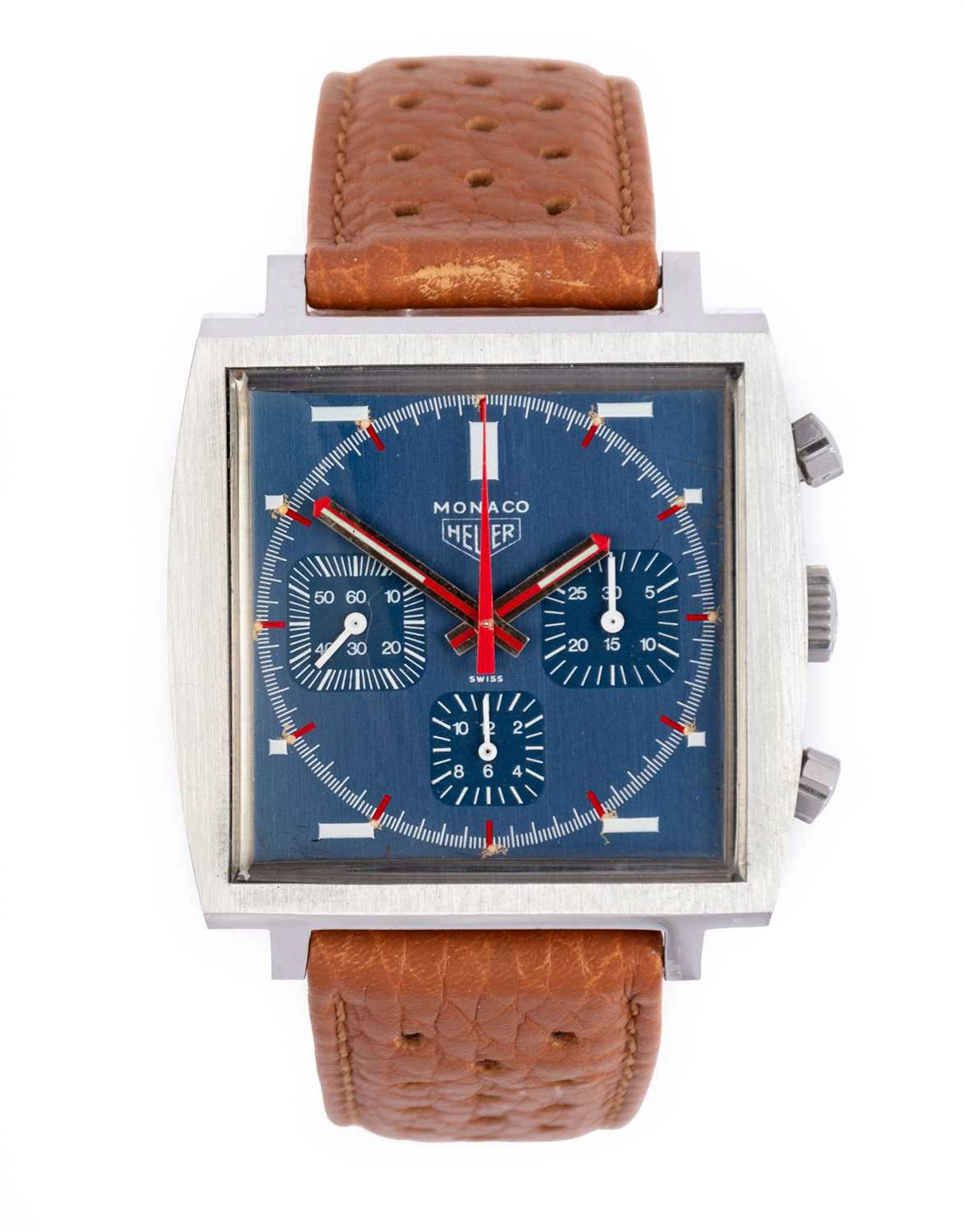 Heuer:, A Stainless Steel Chronograph Wristwatch, signed Heuer, model: