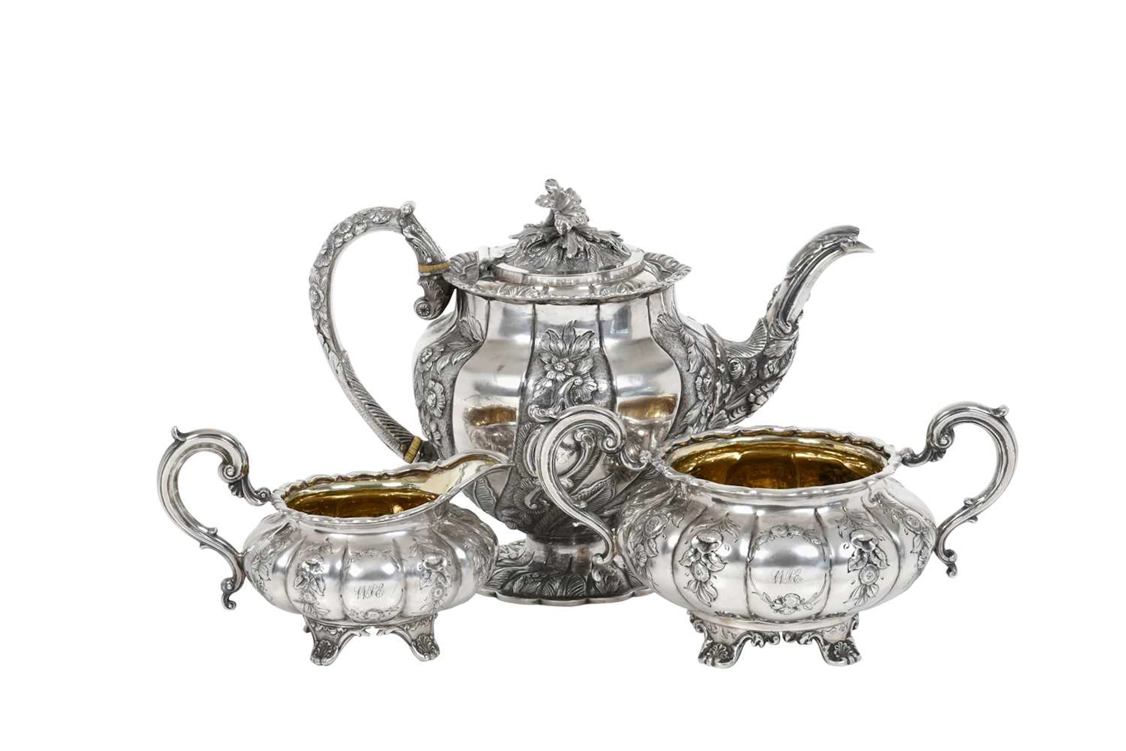 A George IV Silver Teapot by John Edward Terry, London, 1825, The