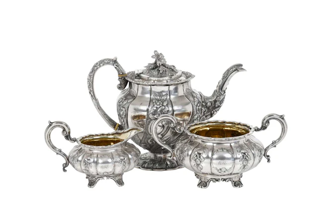 A George IV Silver Teapot by John Edward Terry, London, 1825, The