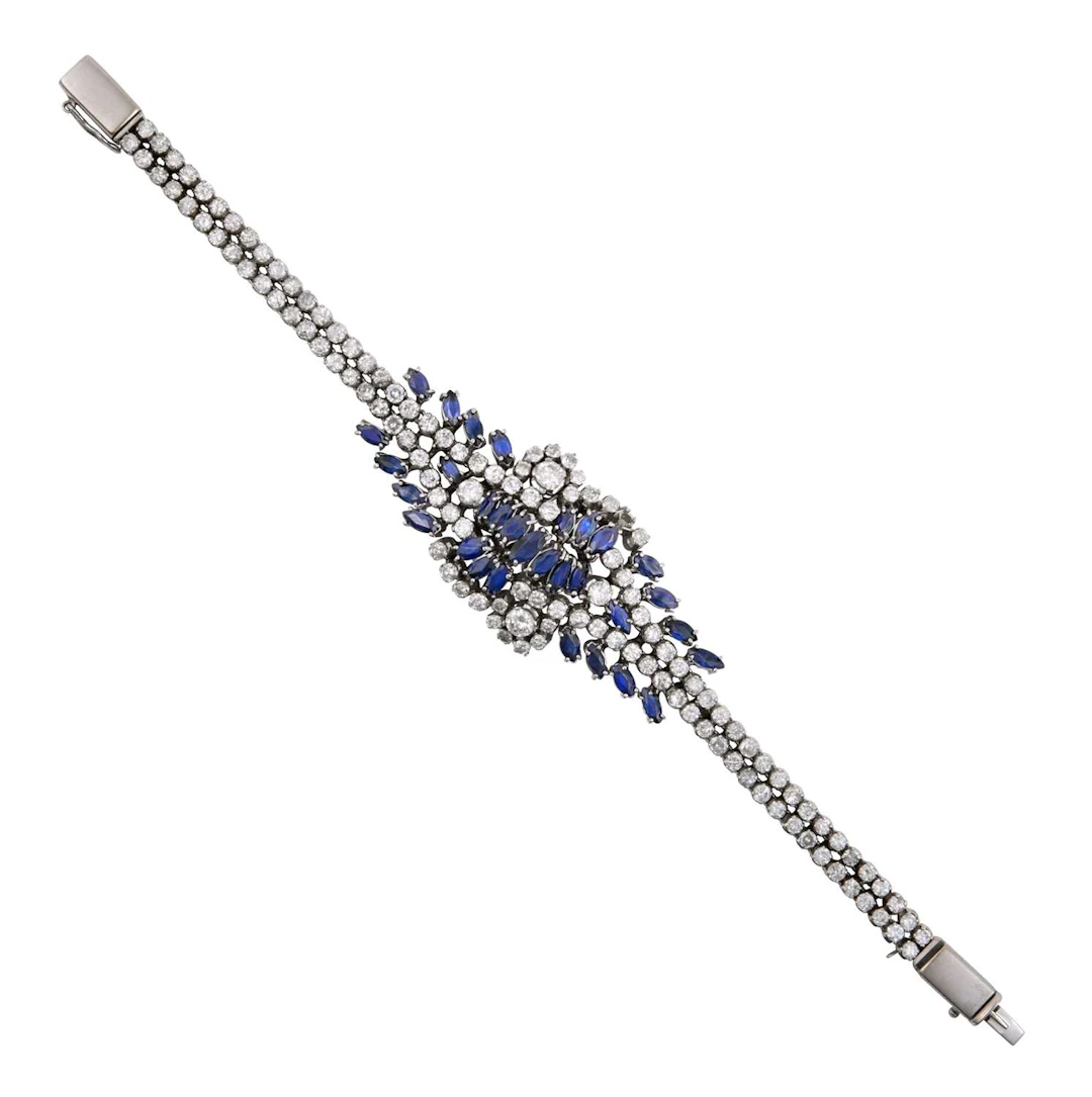 A Sapphire and Diamond Bracelet