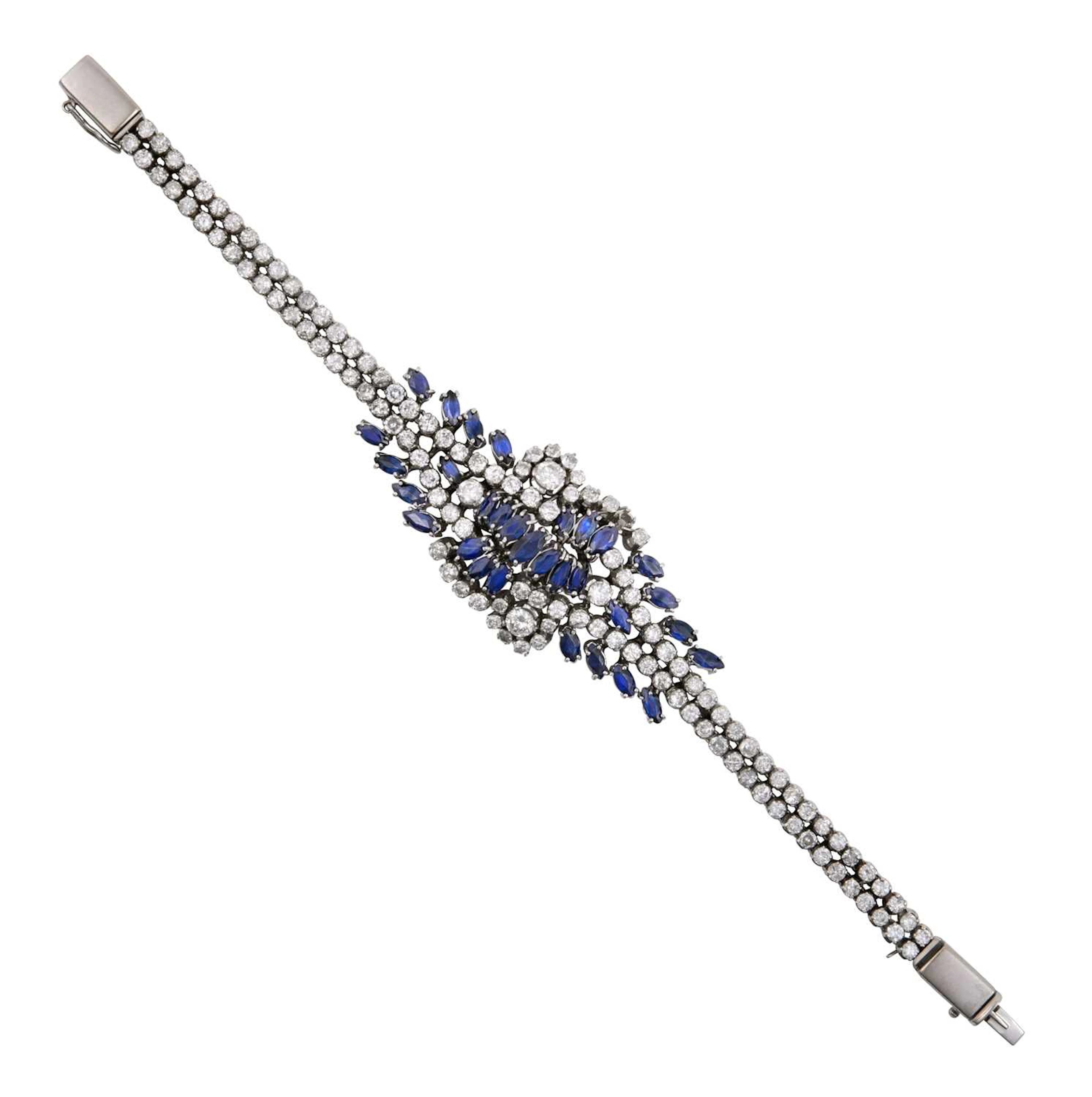 A Sapphire and Diamond Bracelet