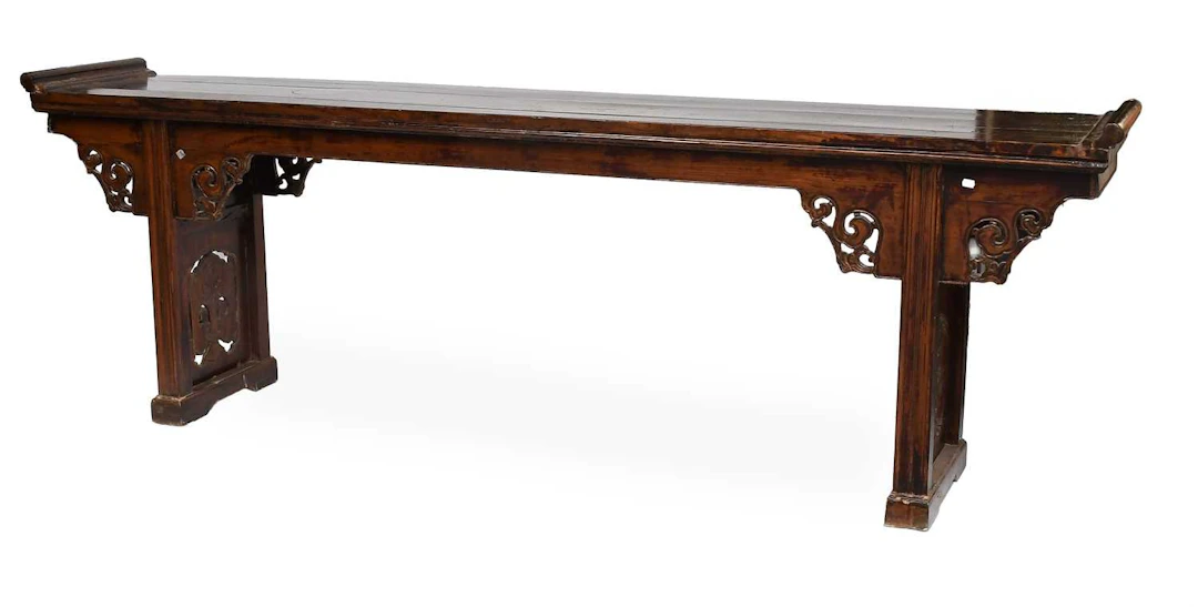 A Chinese Elm Altar or Console Table, late 19th century