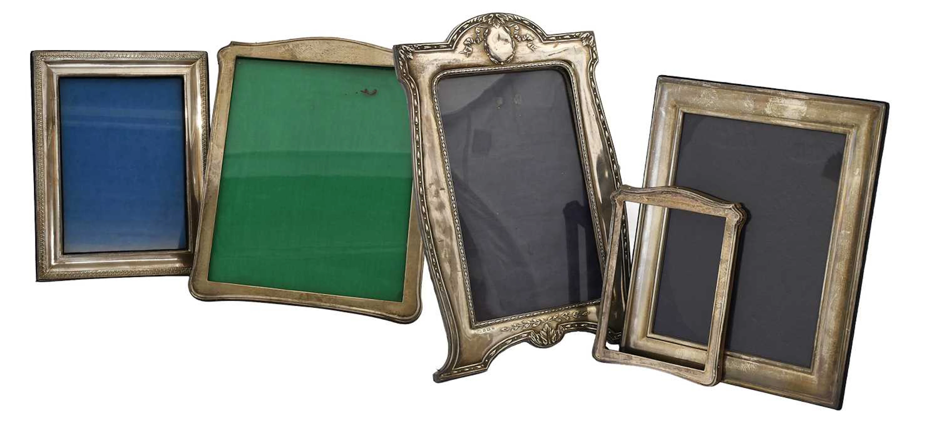 Four Various Silver-Mounted Photograph-Frames, Together With