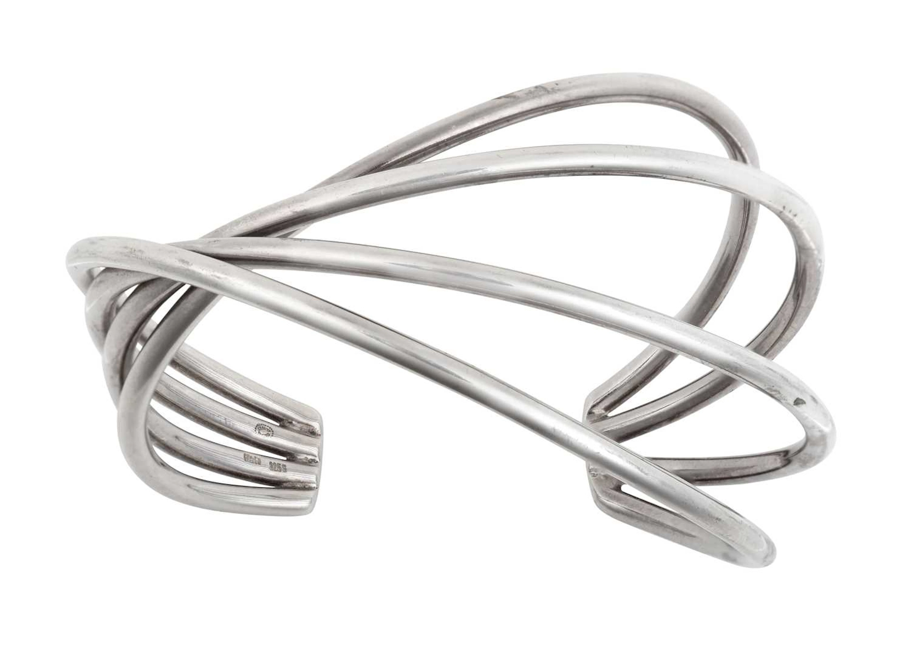 A Silver Alliance Bangle, designed by Allan Scharff for Hans Hansen