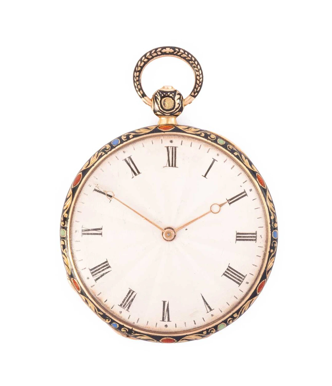Devaulx: A Lady's French Gold and Enamel Pocket Watch, signed S Devaulx