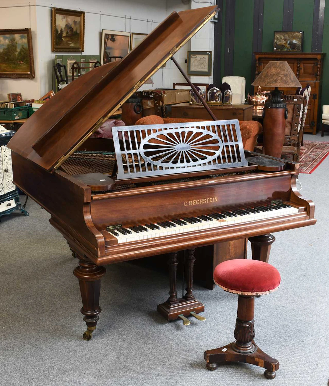 A Bechstein Rosewood Cased Grand Piano, circa 1880s