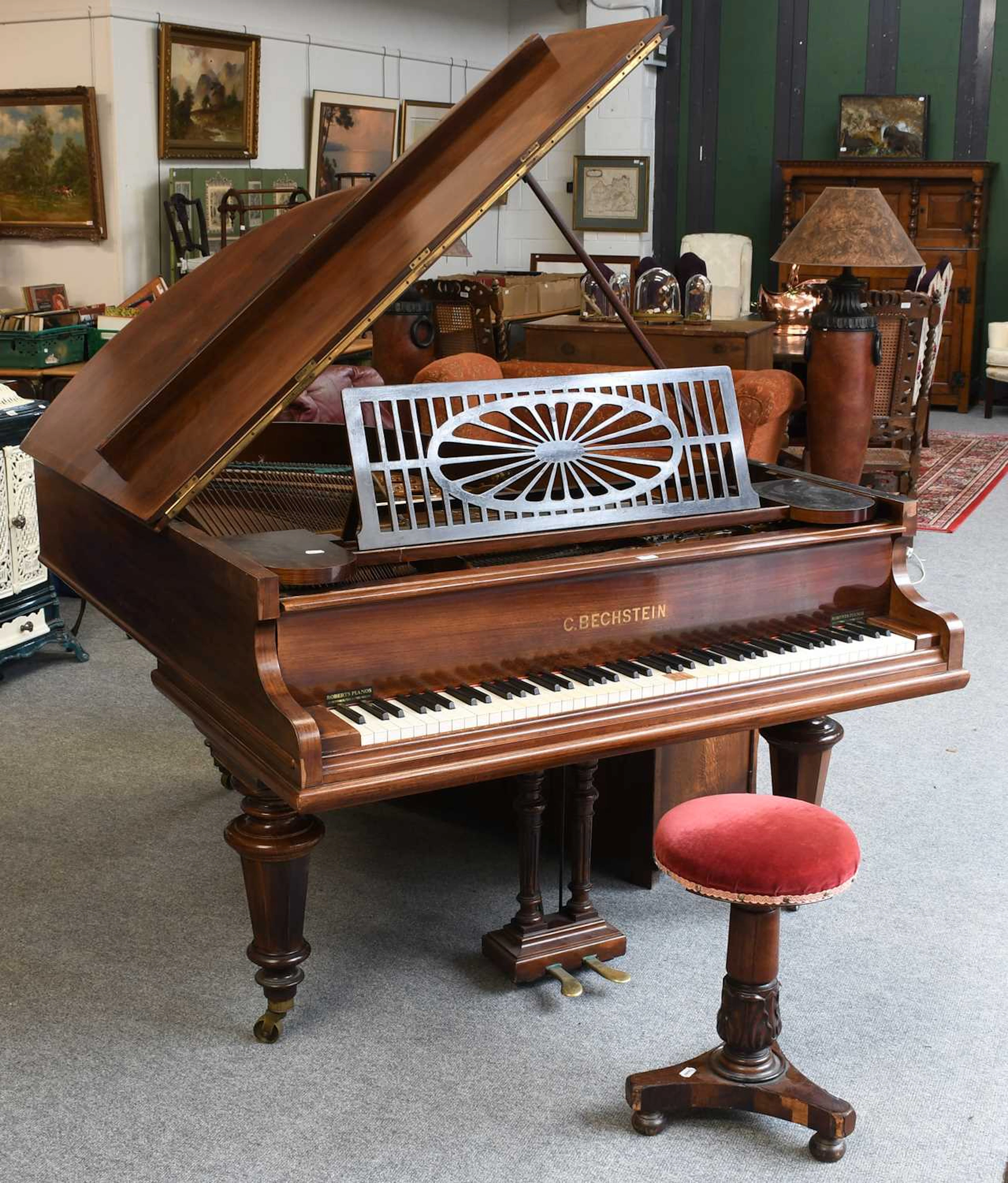 A Bechstein Rosewood Cased Grand Piano, circa 1880s