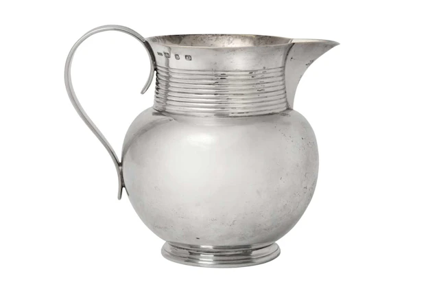 A Victorian Silver Jug by Plante and Co., Birmingham, 1896, Retailed