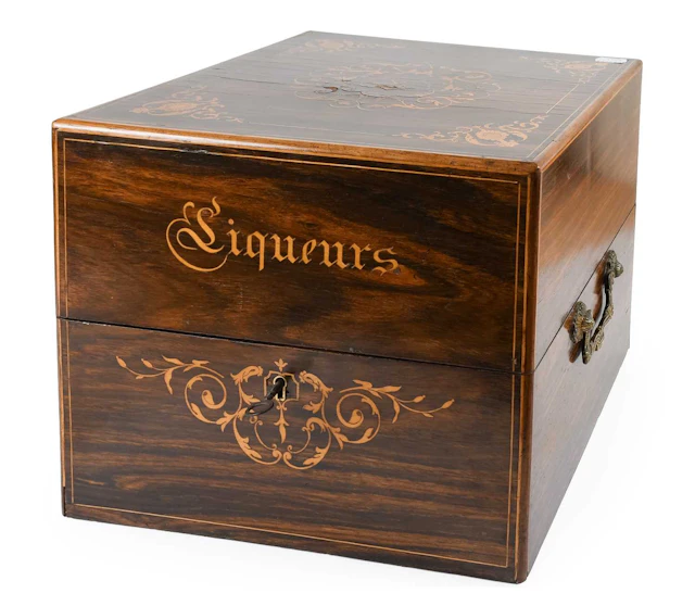 A French Rosewood Cave à Liqueur, late 19th century