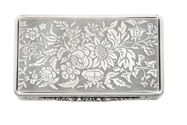 A Continental Silver Snuff-Box Marked Indistinctly, Possibly Austrian