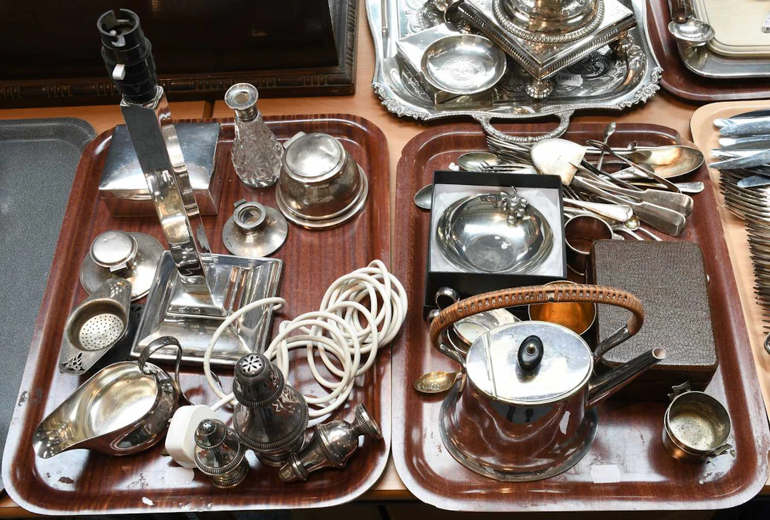 A Collection of Assorted Silver and Silver Plate