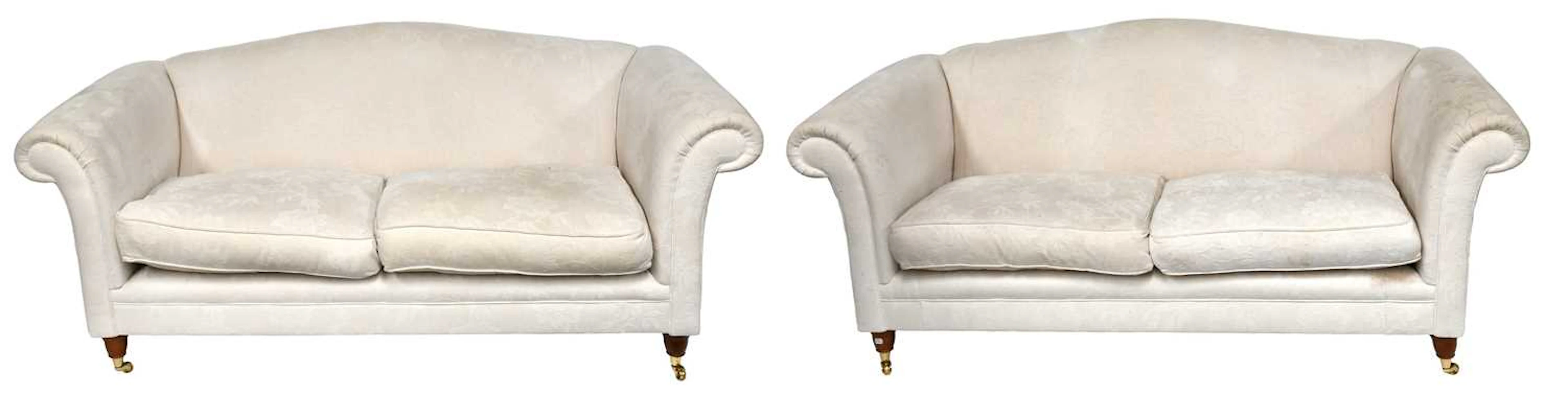 A Pair of Modern Laura Ashley Sofas